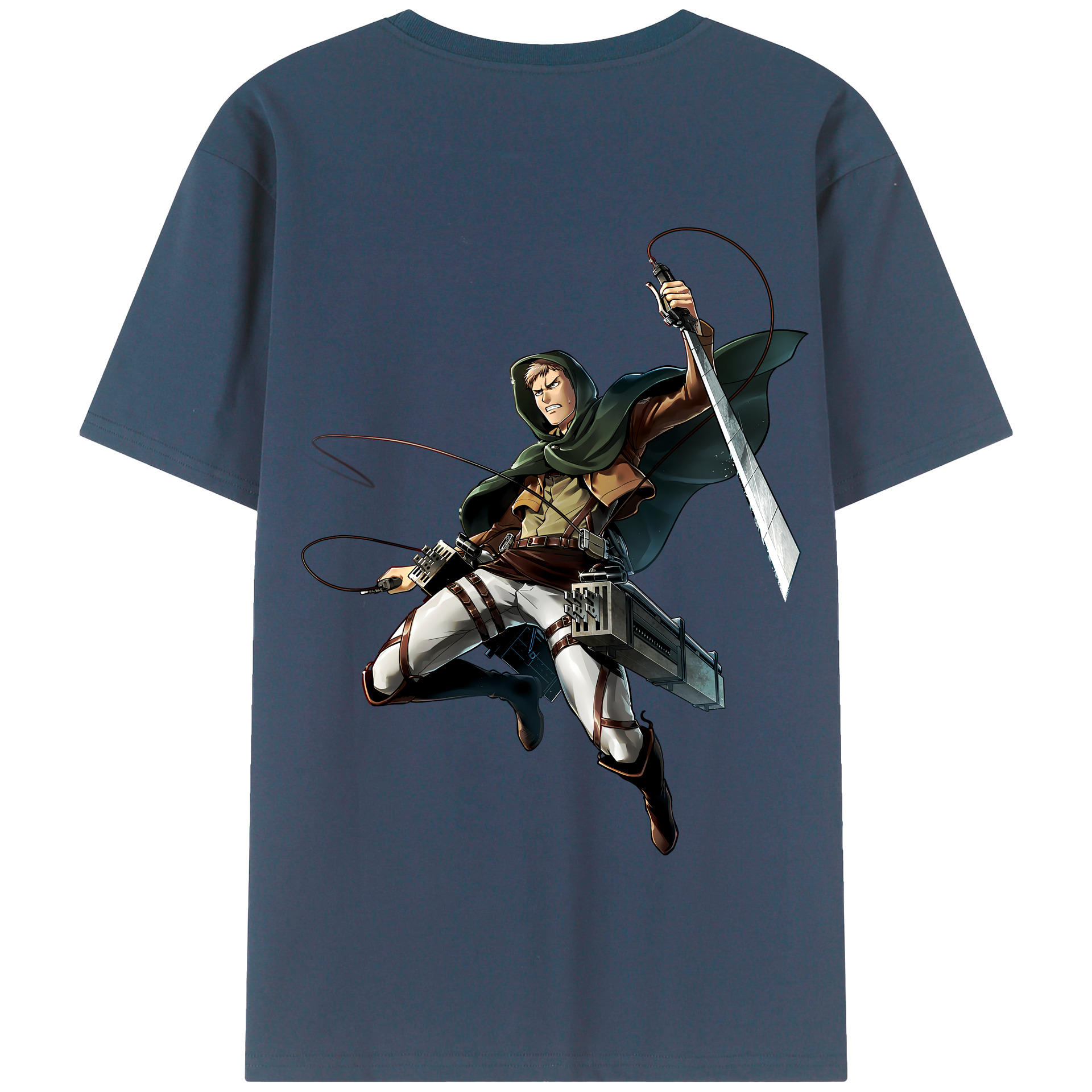 （画像用） 進撃の巨人 Attack on Titan 綿100％半袖Tシャツ（背面プリント）