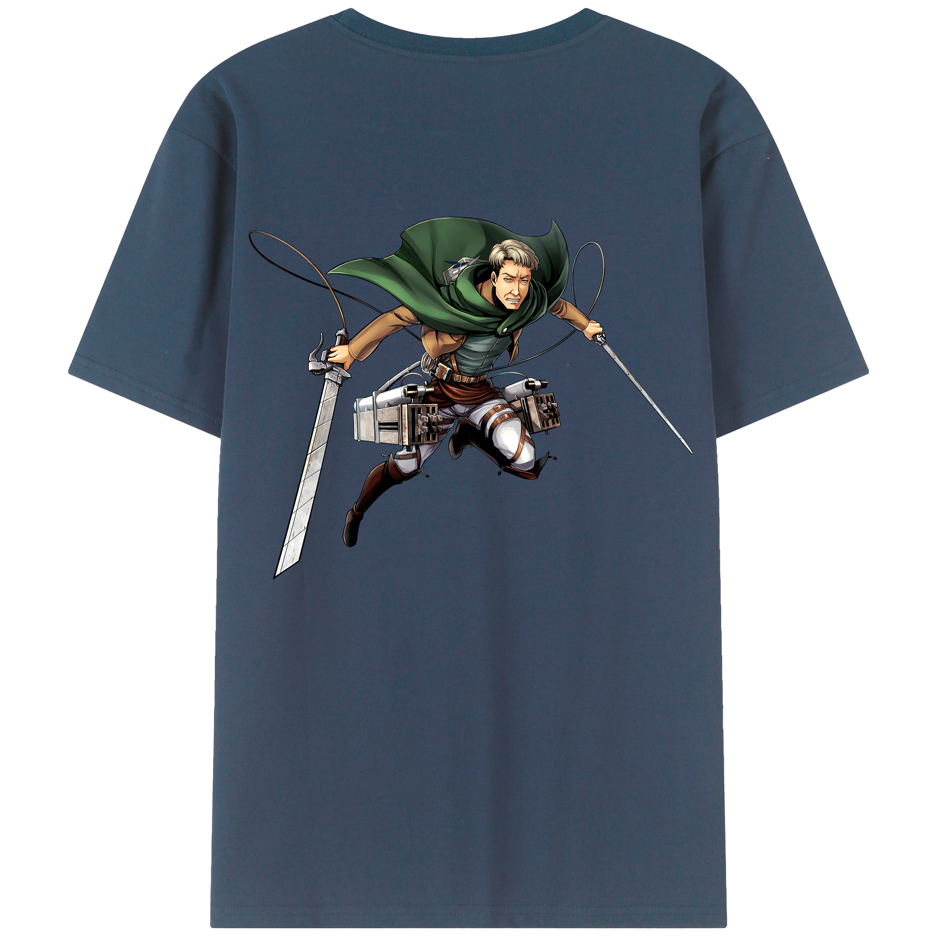 （画像用） 進撃の巨人 Attack on Titan 綿100％半袖Tシャツ（背面プリント）