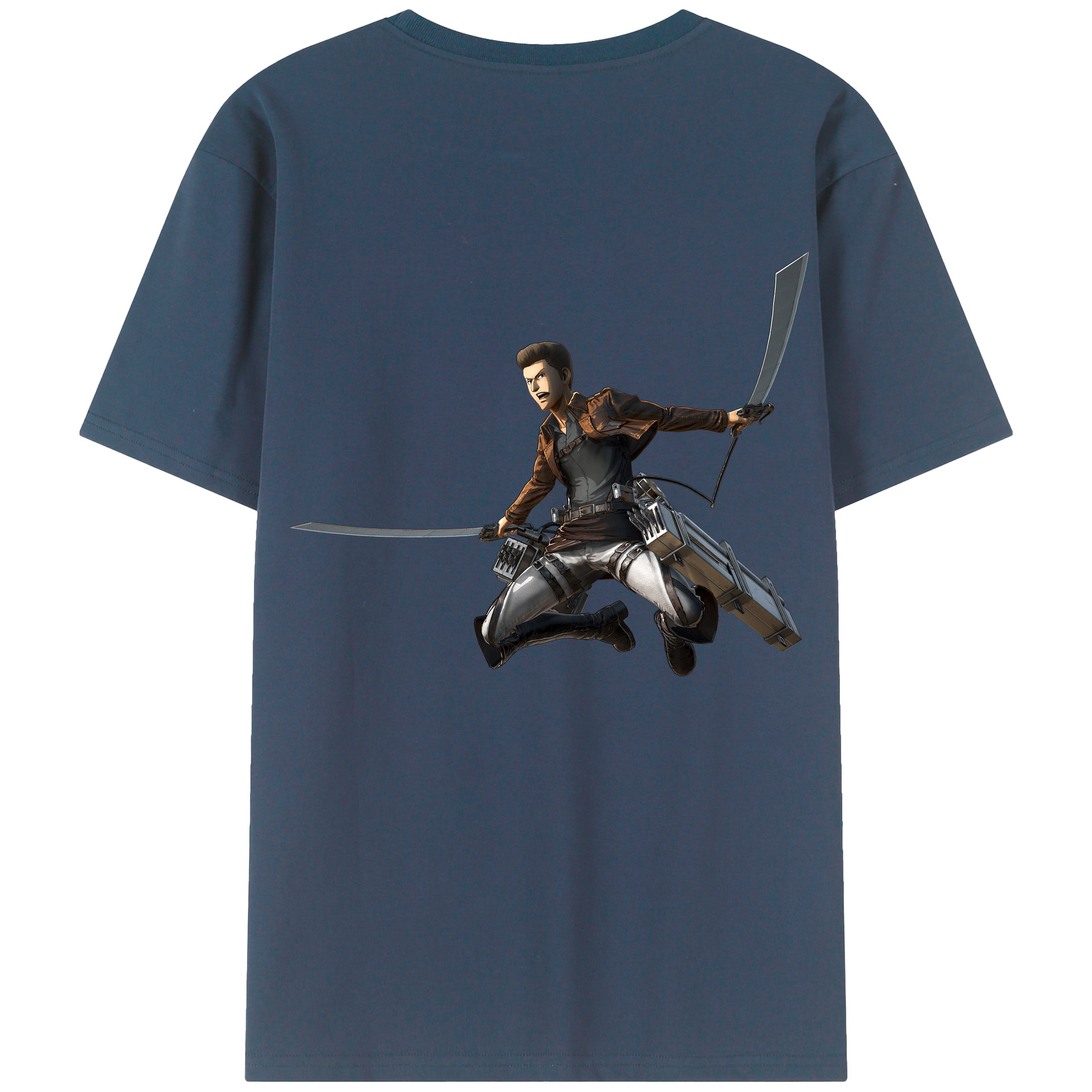（画像用） 進撃の巨人 Attack on Titan 綿100％半袖Tシャツ（背面プリント）
