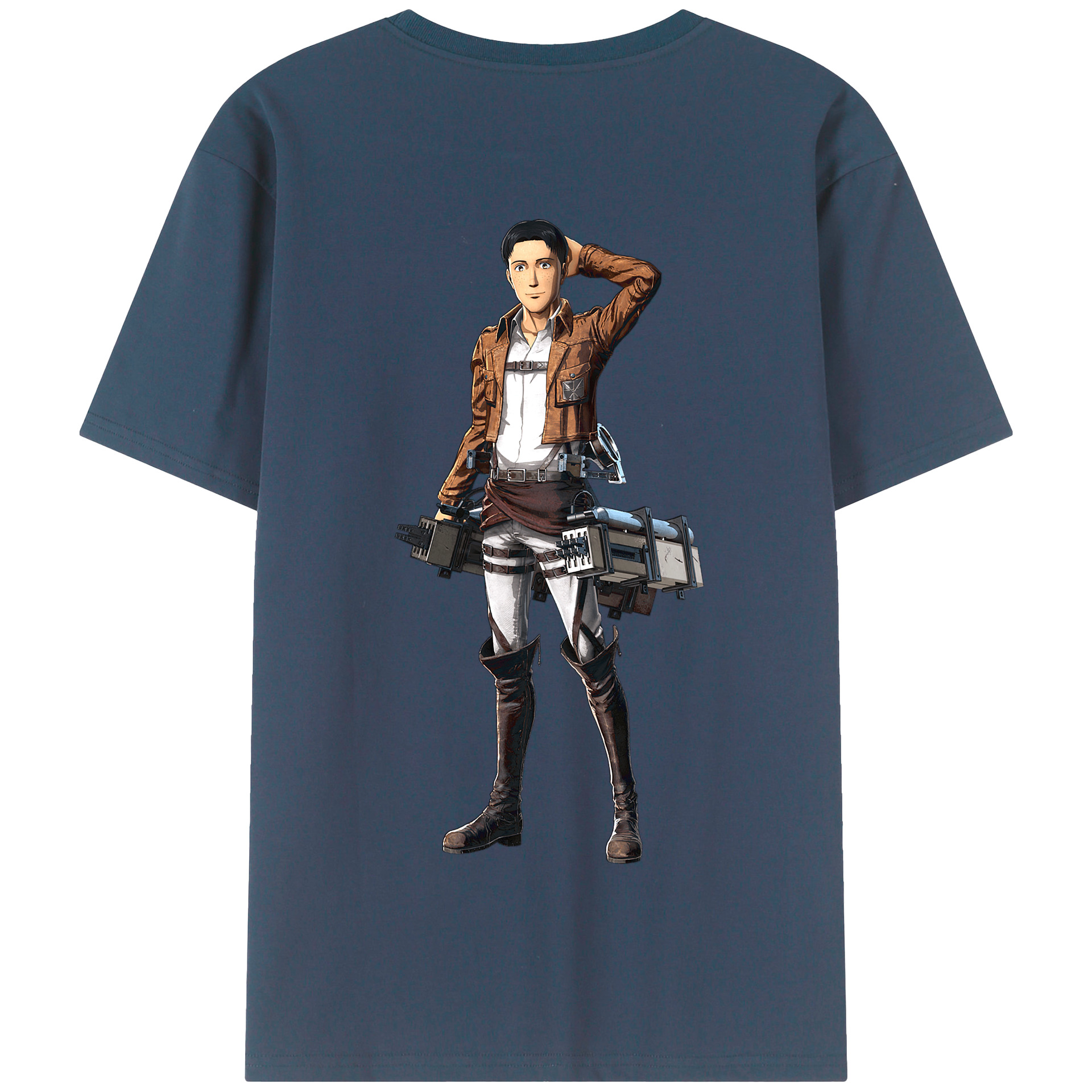 （画像用） 進撃の巨人 Attack on Titan 綿100％半袖Tシャツ（背面プリント）