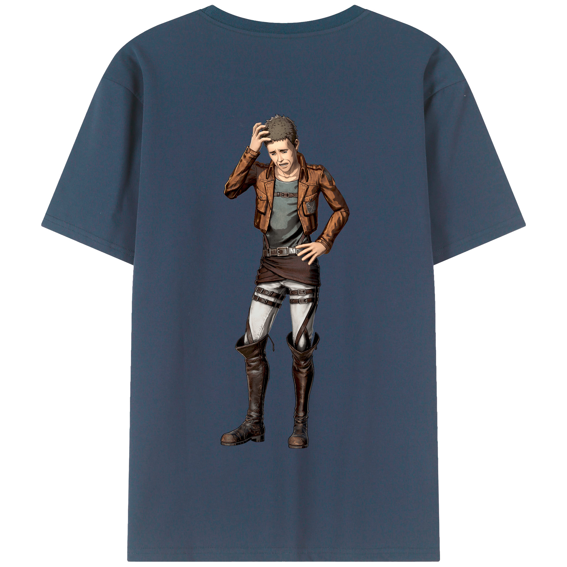 （画像用） 進撃の巨人 Attack on Titan 綿100％半袖Tシャツ（背面プリント）