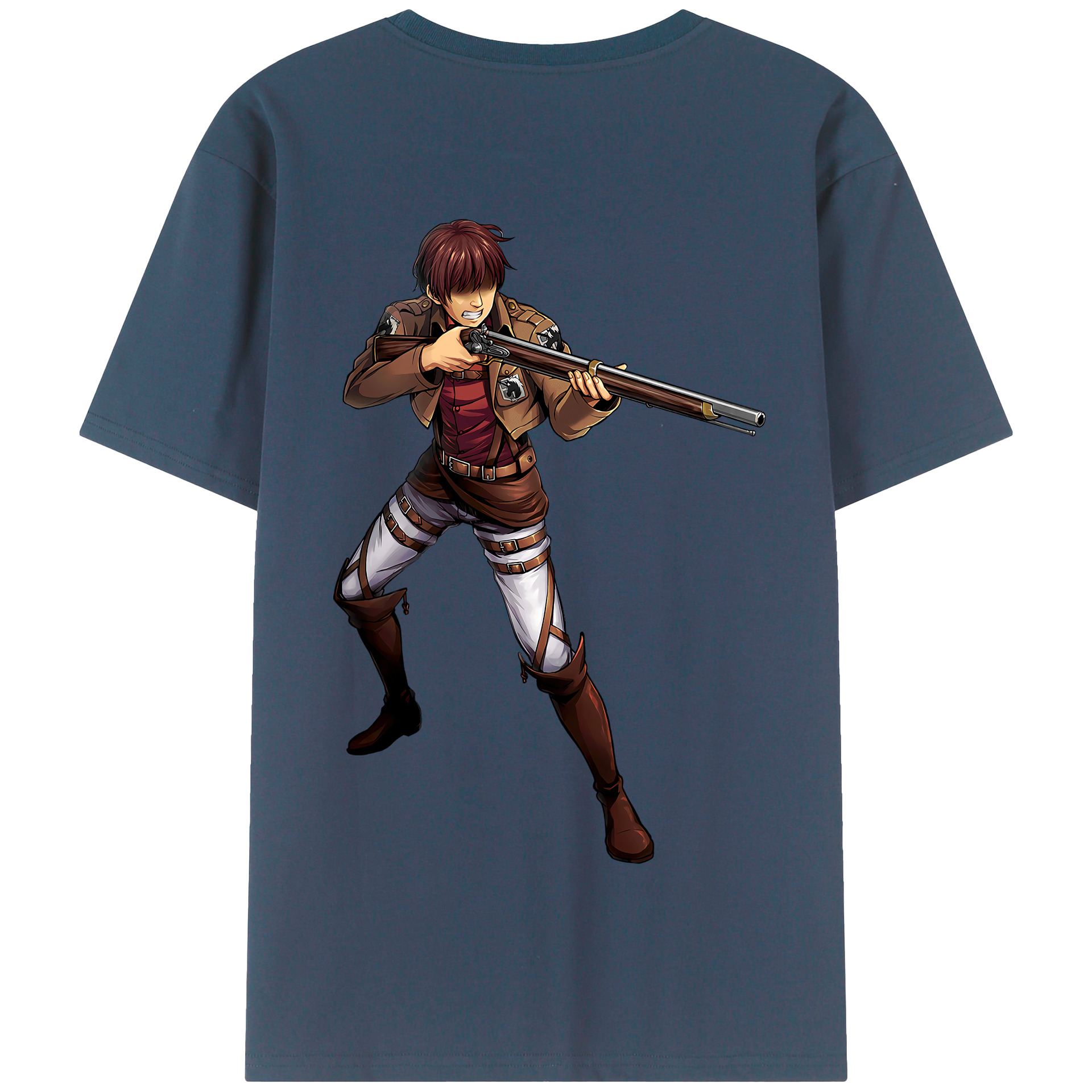 （画像用） 進撃の巨人 Attack on Titan 綿100％半袖Tシャツ（背面プリント）
