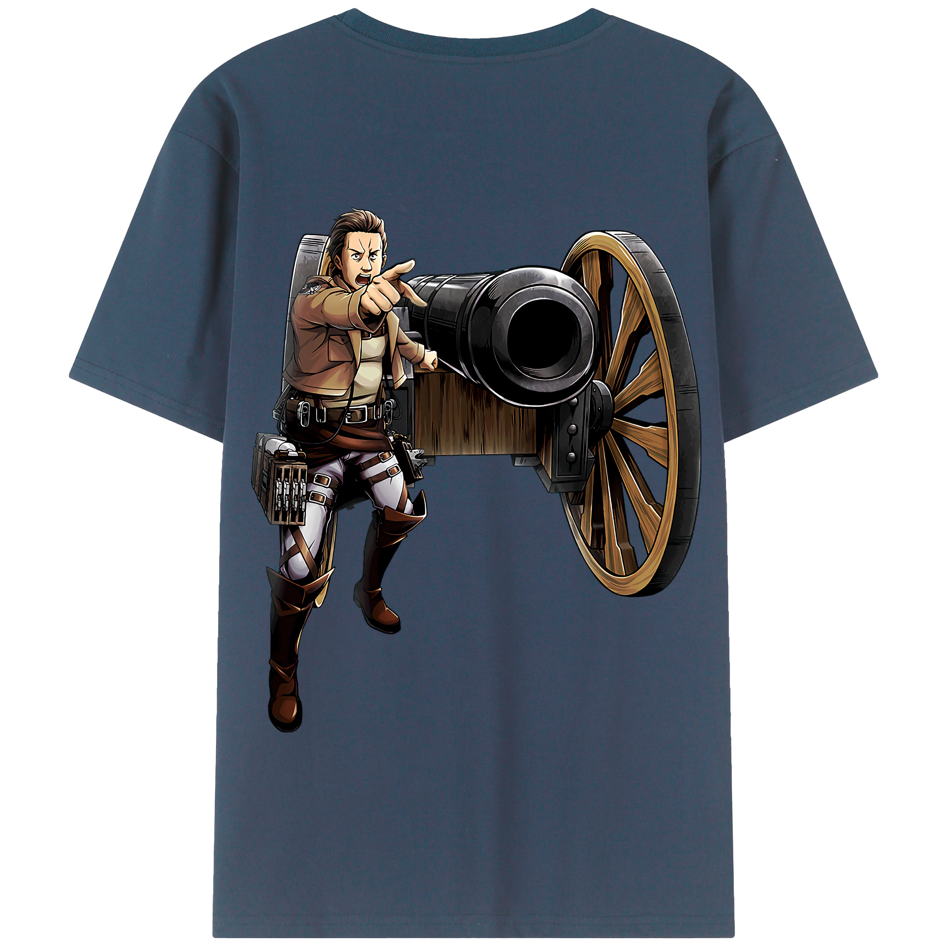 （画像用） 進撃の巨人 Attack on Titan 綿100％半袖Tシャツ（背面プリント）