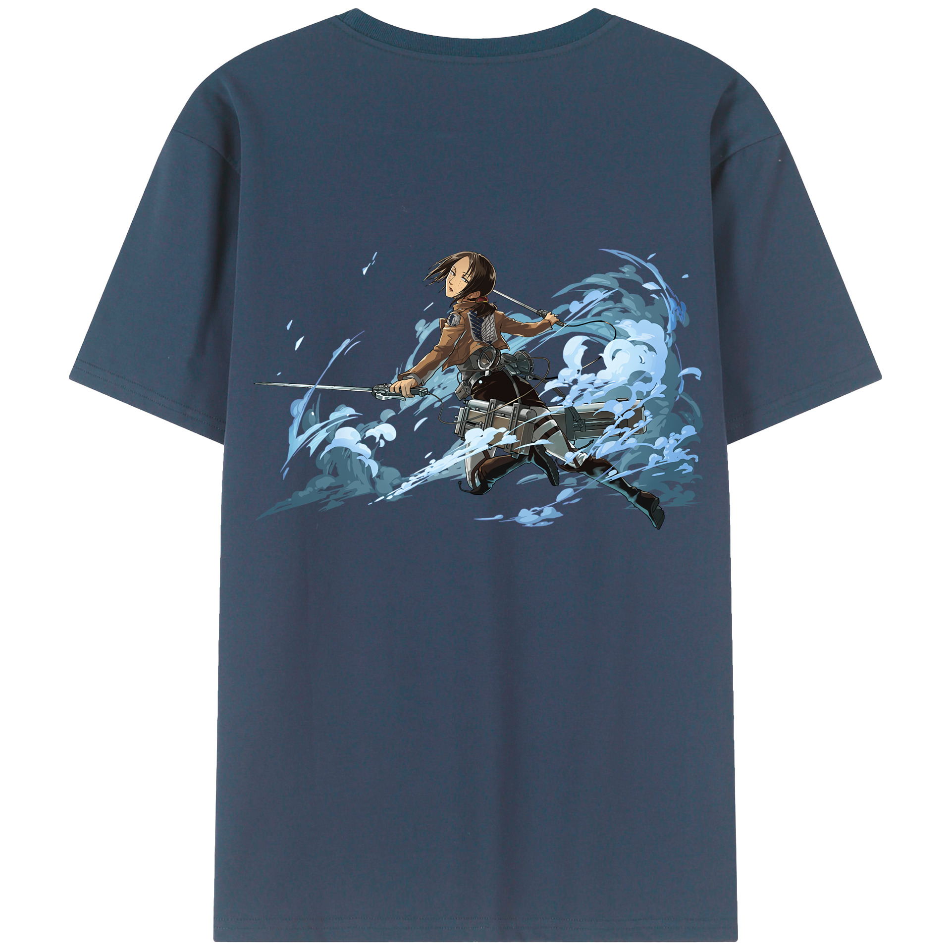 （画像用） 進撃の巨人 Attack on Titan 綿100％半袖Tシャツ（背面プリント）