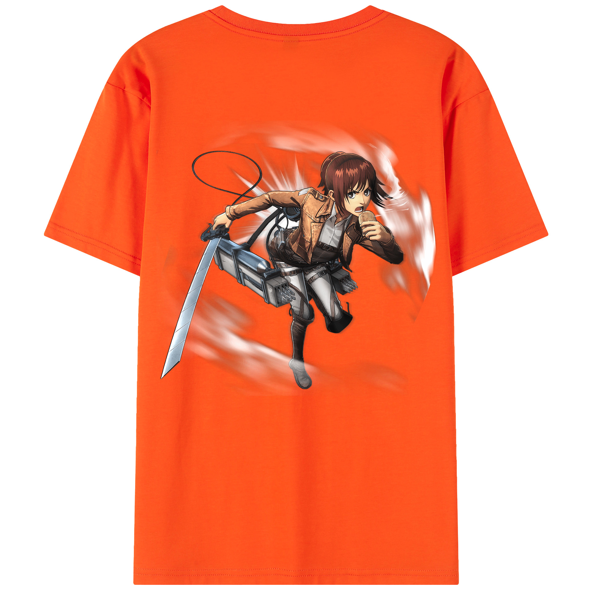 （画像用） 進撃の巨人 サシャ·ブラウス Attack on Titan Sasha Blaus 綿100％半袖Tシャツ（背面プリント）