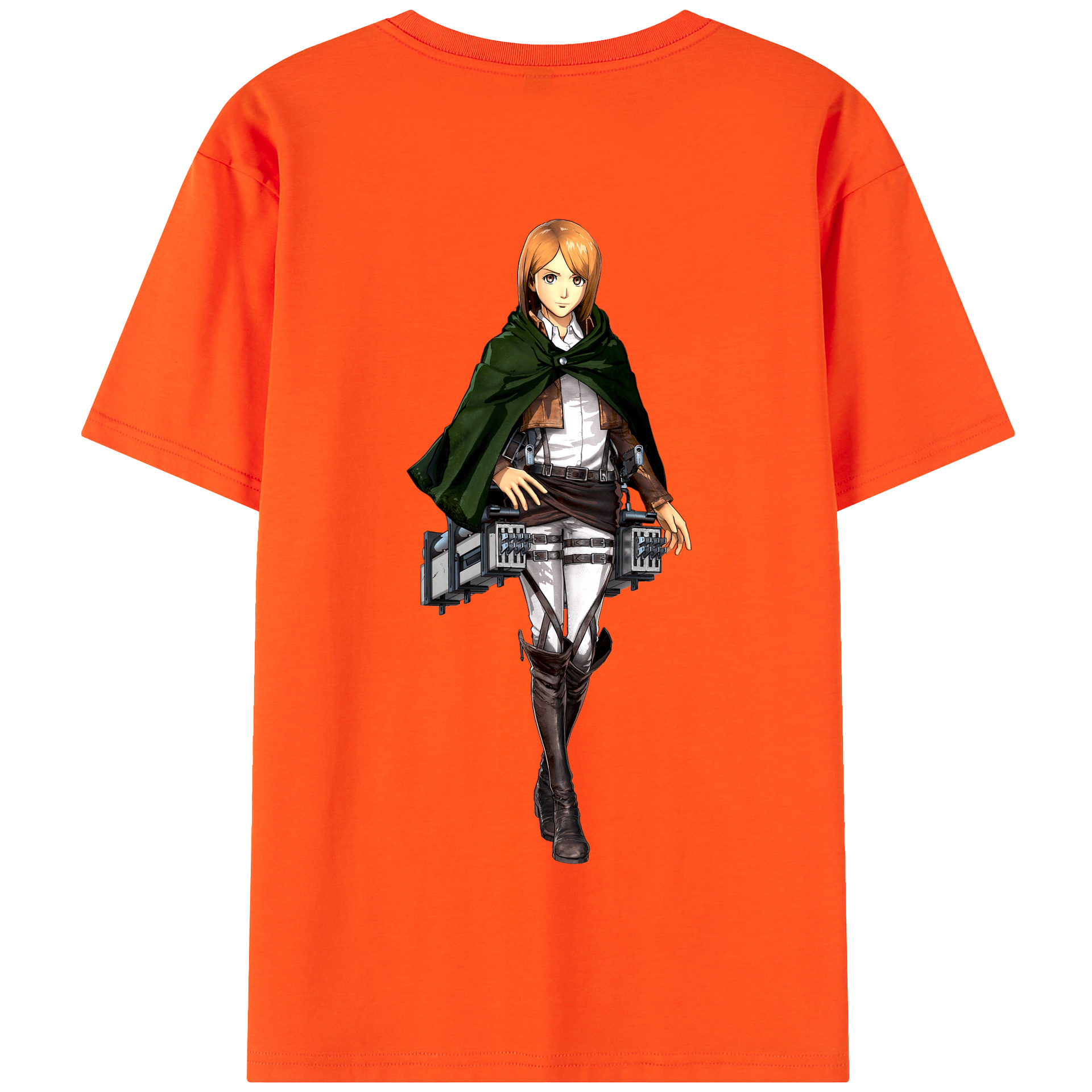 （画像用） 進撃の巨人 ペトラ·ラル Attack on Titan Petra Rall 綿100％半袖Tシャツ（背面プリント）