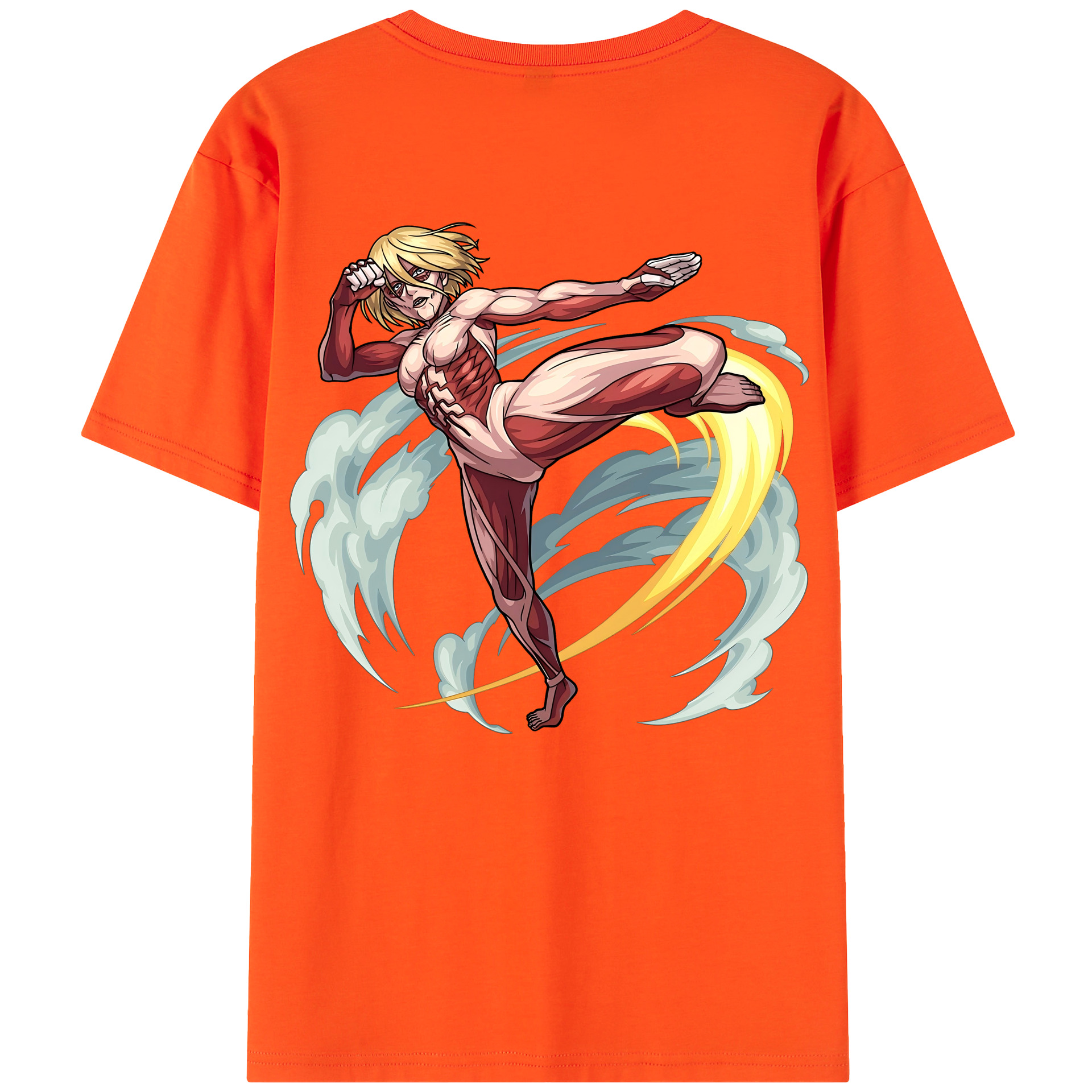 （画像用） 進撃の巨人 Attack on Titan 綿100％半袖Tシャツ（背面プリント）