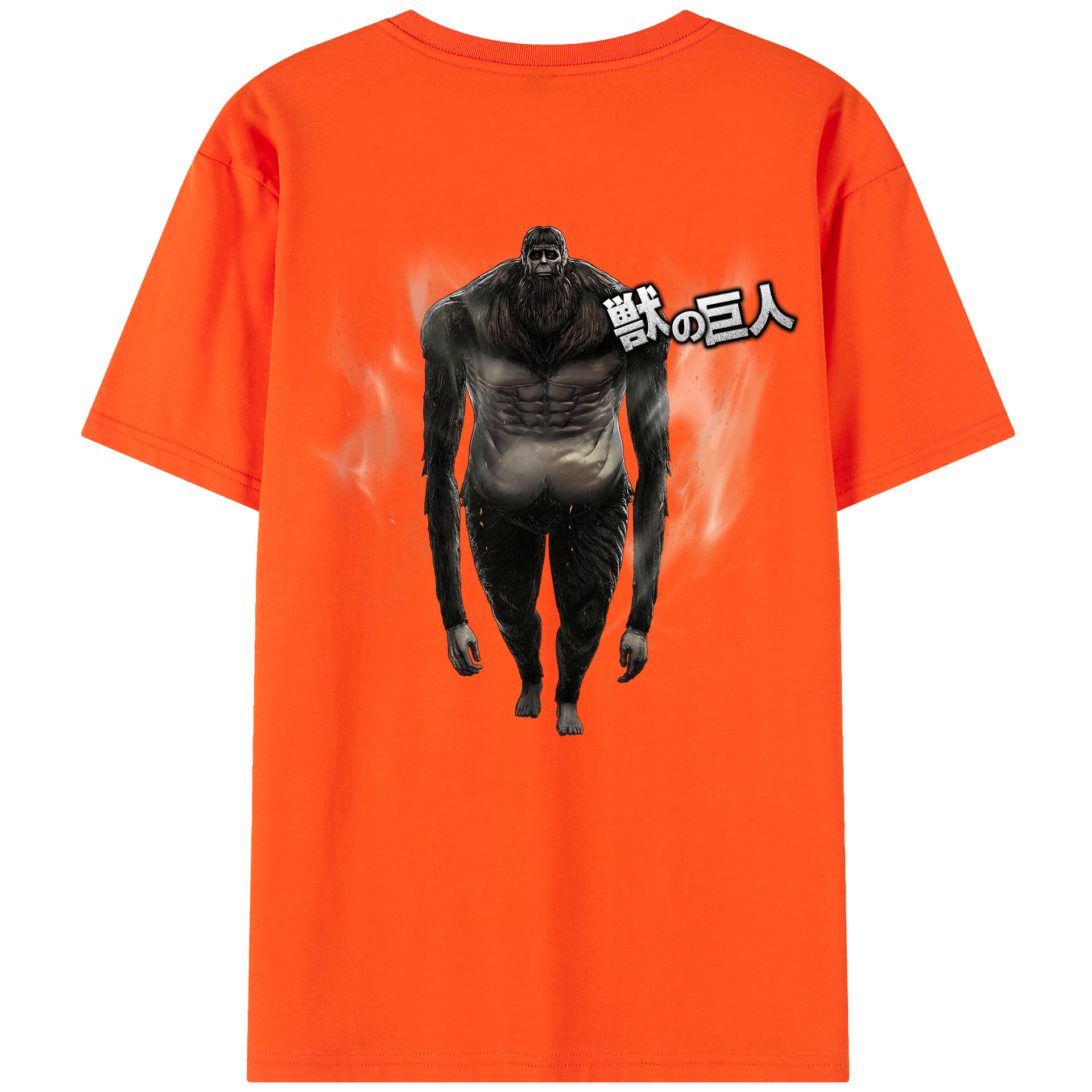 （画像用） 進撃の巨人 Attack on Titan 綿100％半袖Tシャツ（背面プリント）