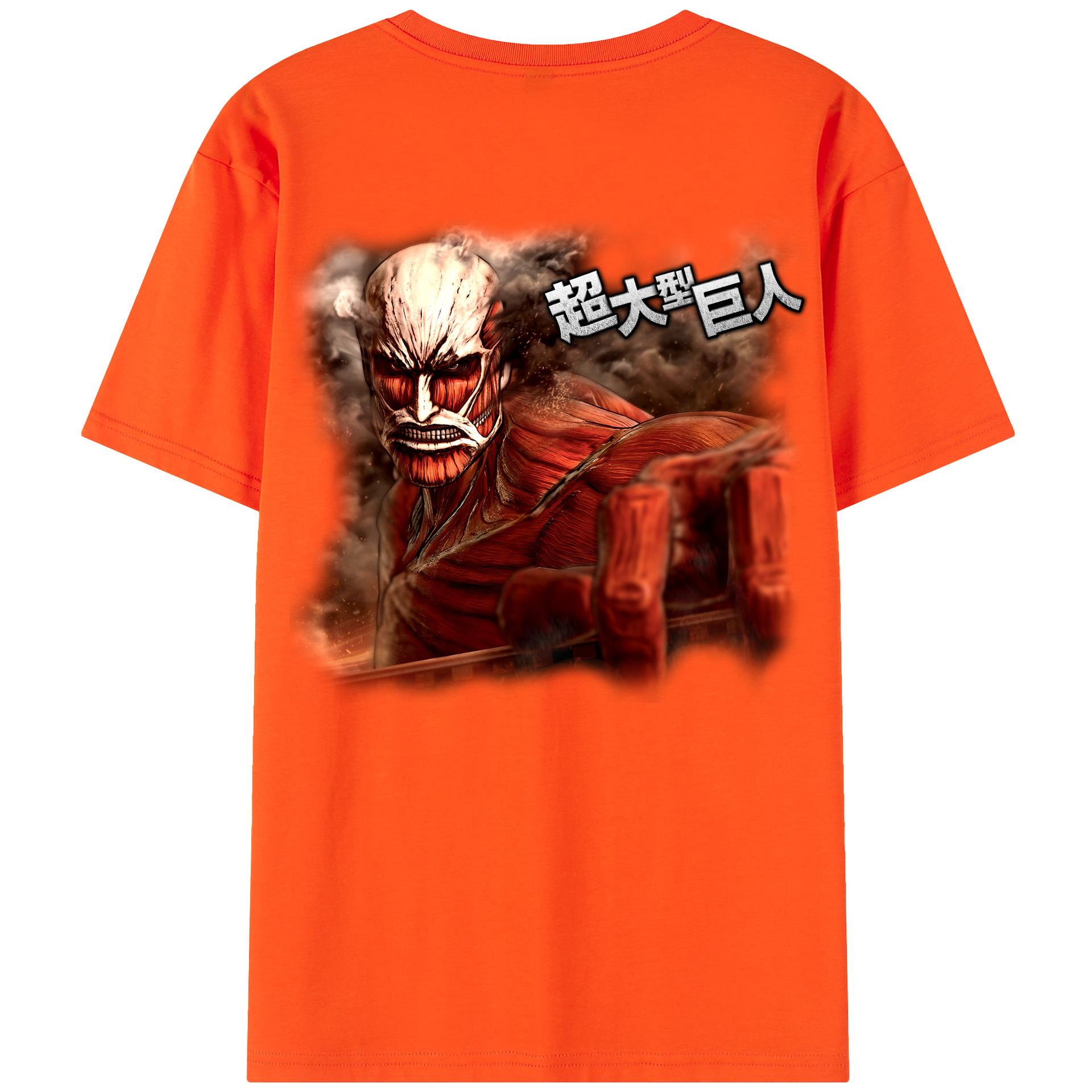 （画像用） 進撃の巨人 Attack on Titan 綿100％半袖Tシャツ（背面プリント）