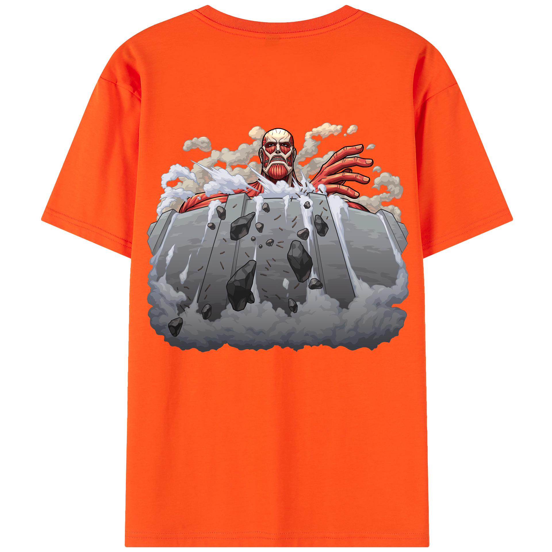 （画像用） 進撃の巨人 Attack on Titan 綿100％半袖Tシャツ（背面プリント）