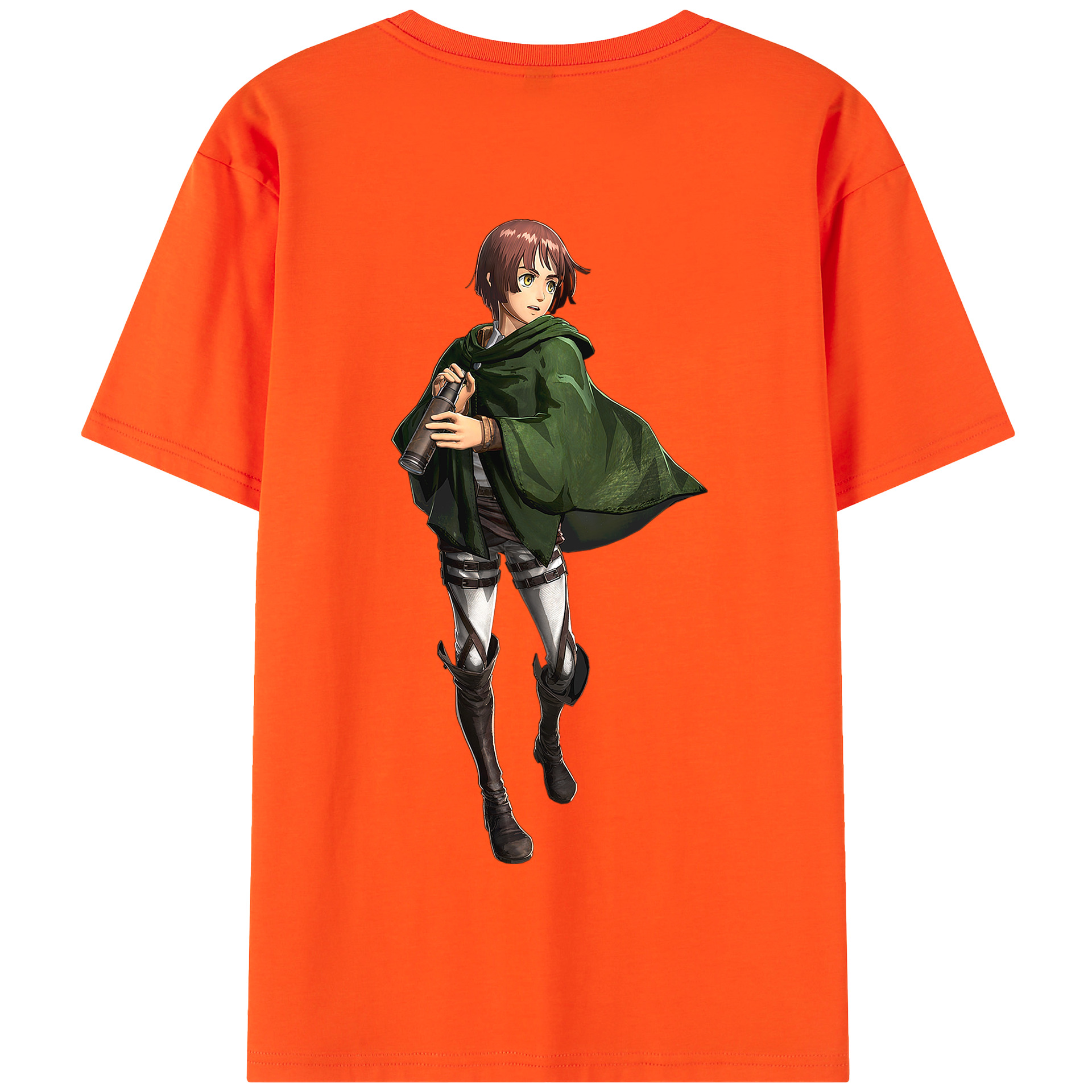 （画像用） 進撃の巨人 Attack on Titan 綿100％半袖Tシャツ（背面プリント）