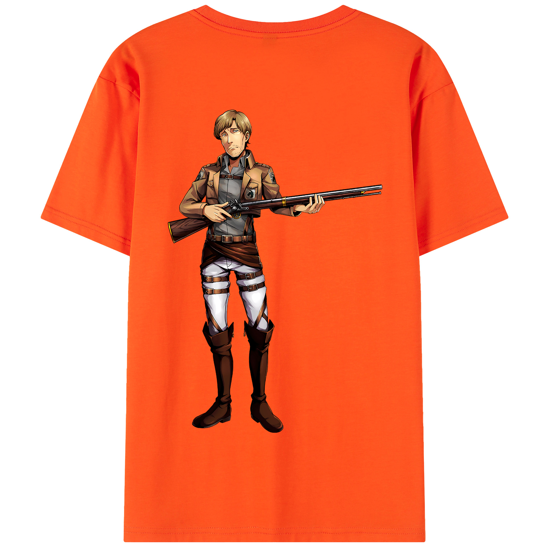 （画像用） 進撃の巨人 Attack on Titan 綿100％半袖Tシャツ（背面プリント）