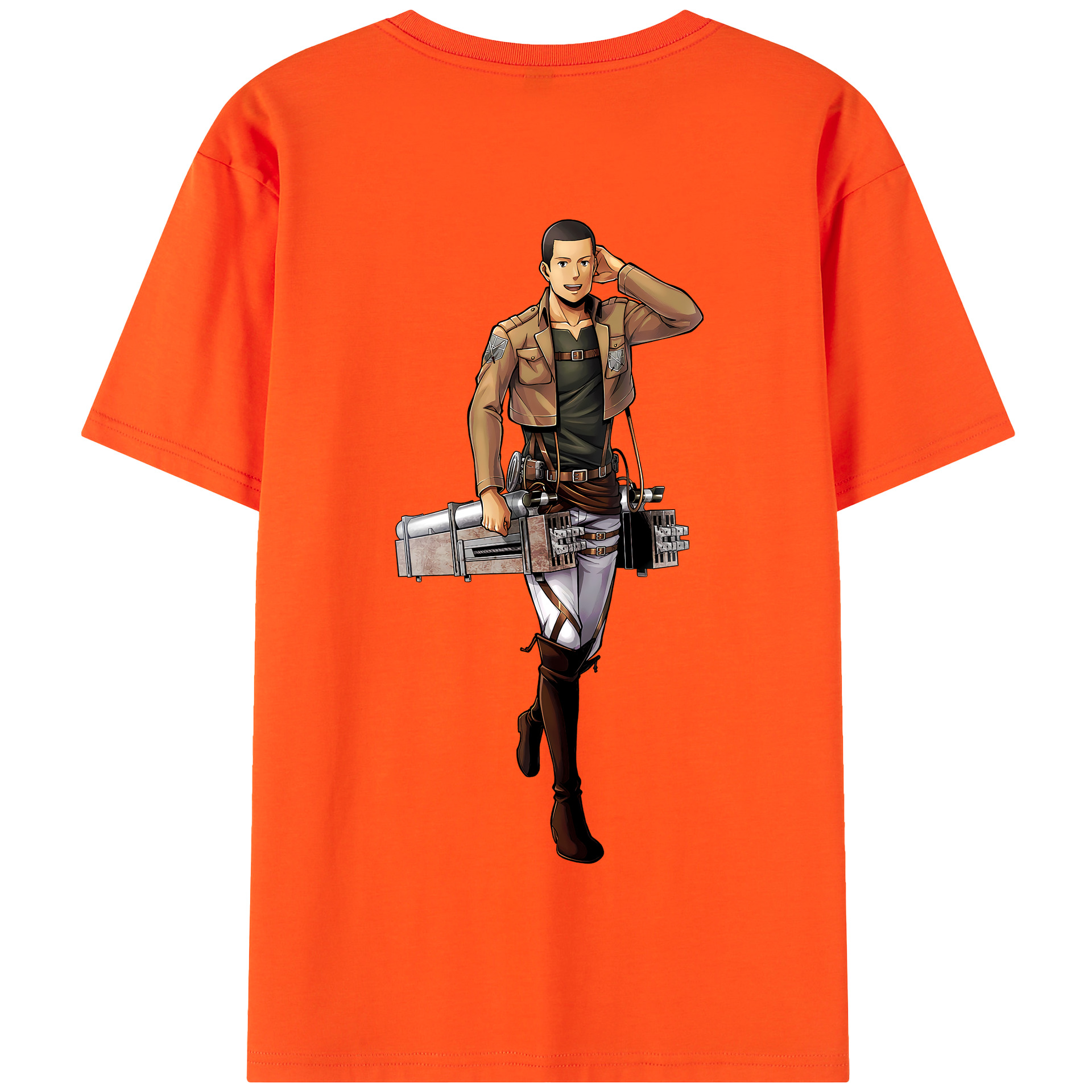 （画像用） 進撃の巨人 Attack on Titan 綿100％半袖Tシャツ（背面プリント）