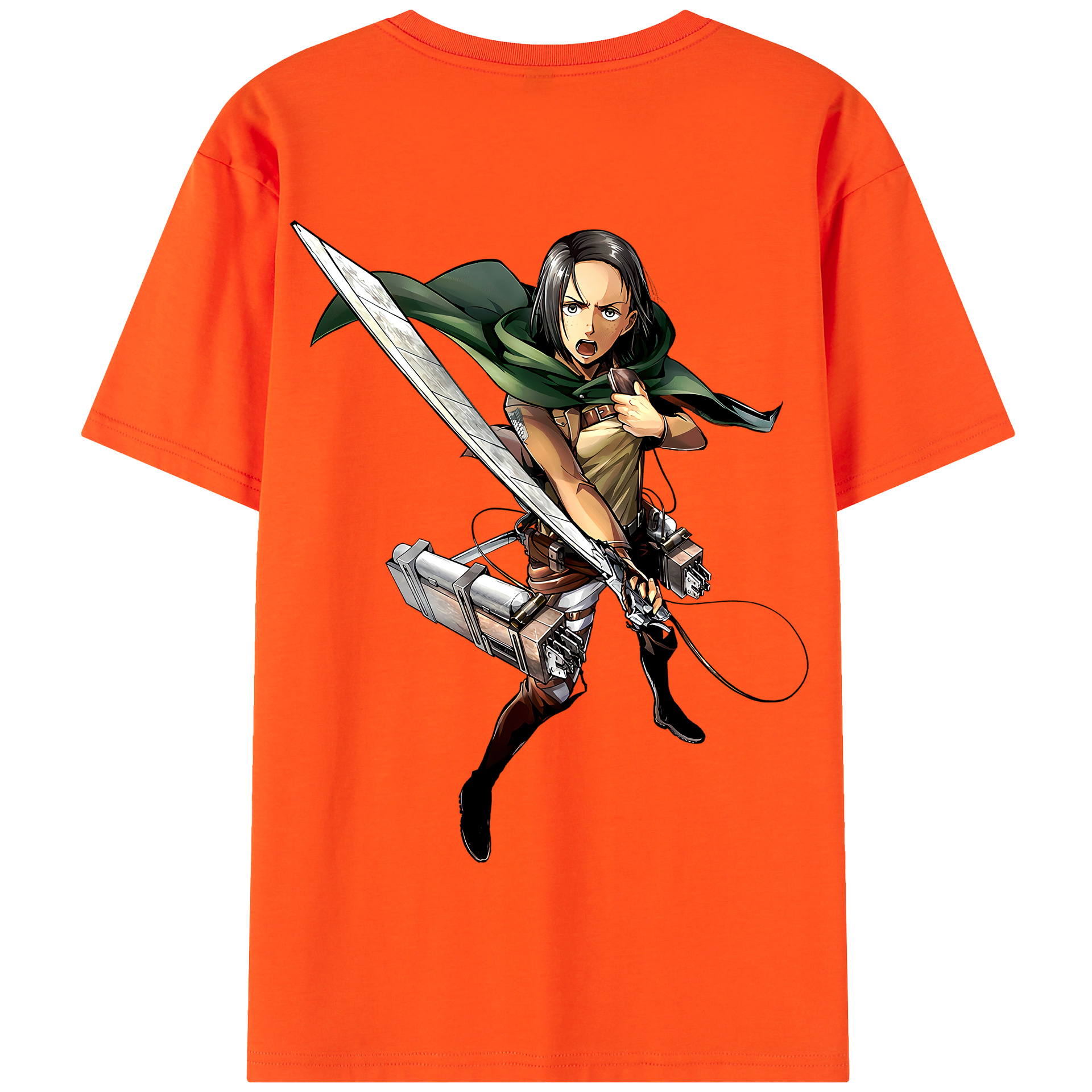 （画像用） 進撃の巨人 Attack on Titan 綿100％半袖Tシャツ（背面プリント）