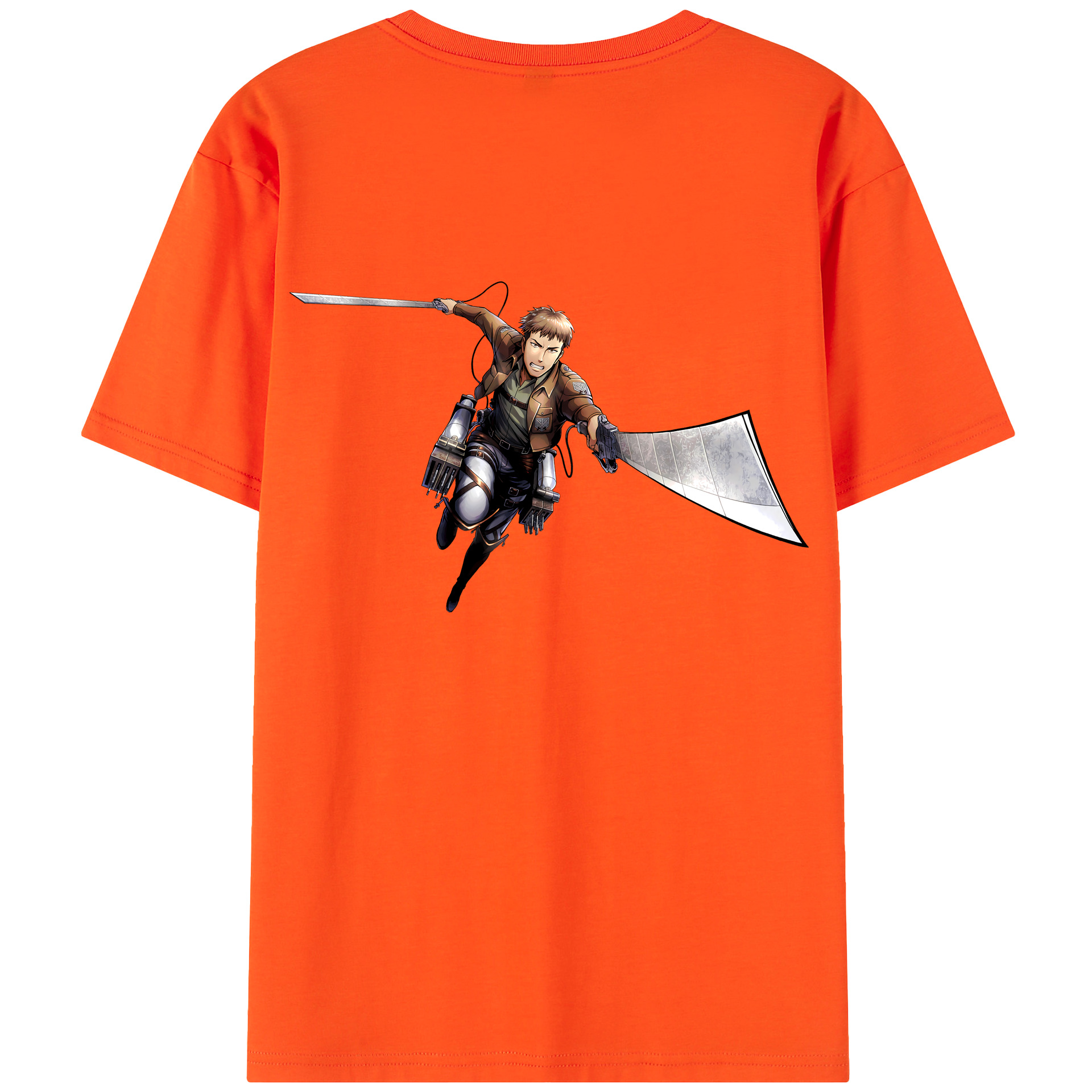 （画像用） 進撃の巨人 Attack on Titan 綿100％半袖Tシャツ（背面プリント）
