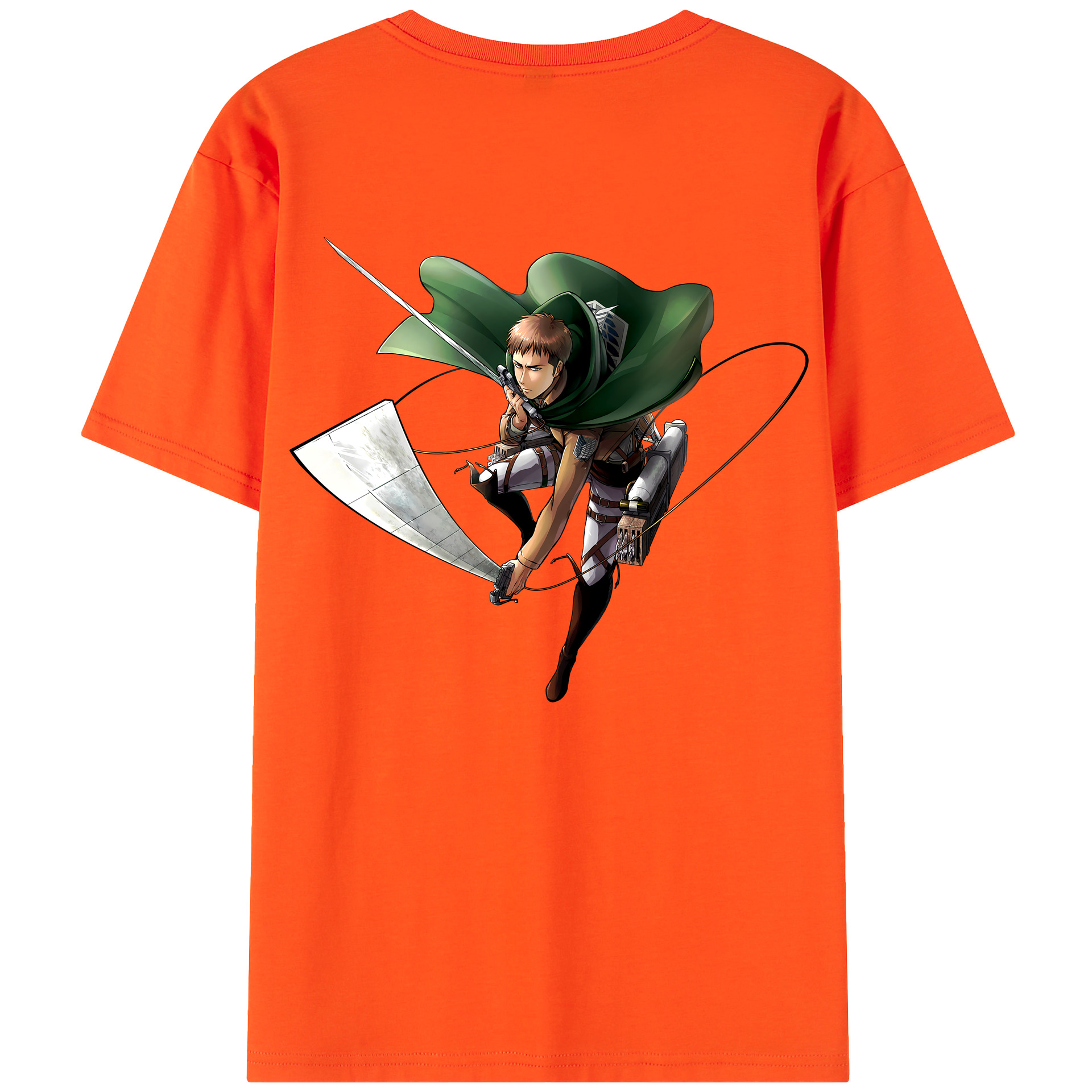 （画像用） 進撃の巨人 Attack on Titan 綿100％半袖Tシャツ（背面プリント）