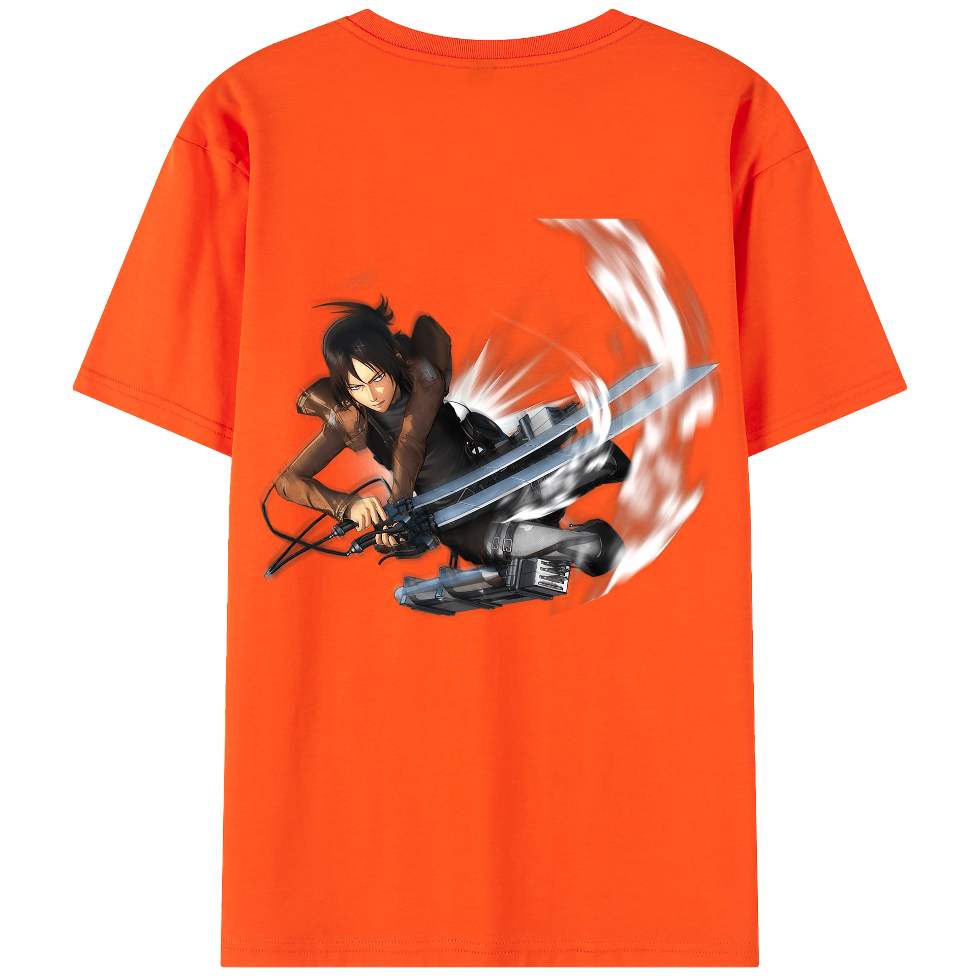（画像用） 進撃の巨人 Attack on Titan 綿100％半袖Tシャツ（背面プリント）