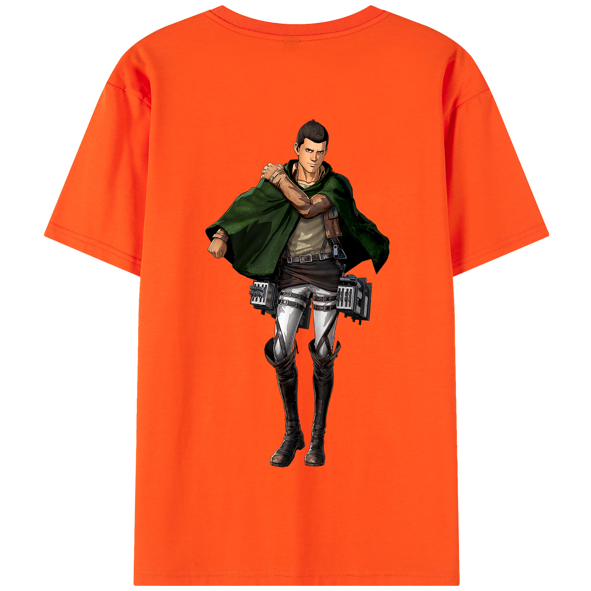 （画像用） 進撃の巨人 Attack on Titan 綿100％半袖Tシャツ（背面プリント）