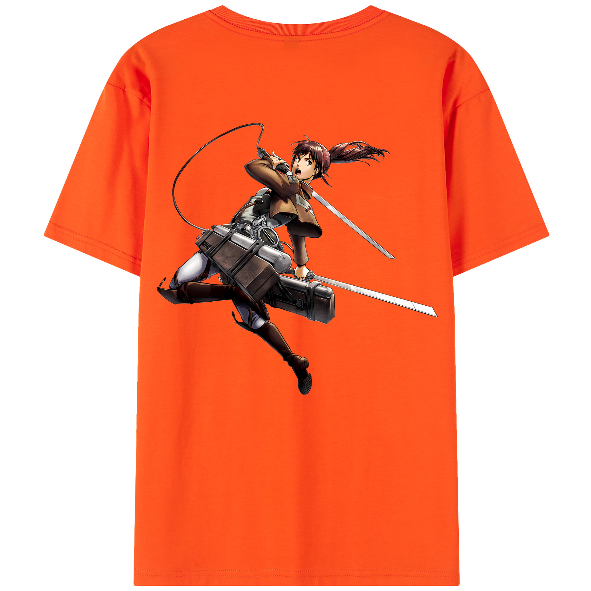 （画像用） 進撃の巨人 サシャ·ブラウス Attack on Titan Sasha Blaus 綿100％半袖Tシャツ（背面プリント）