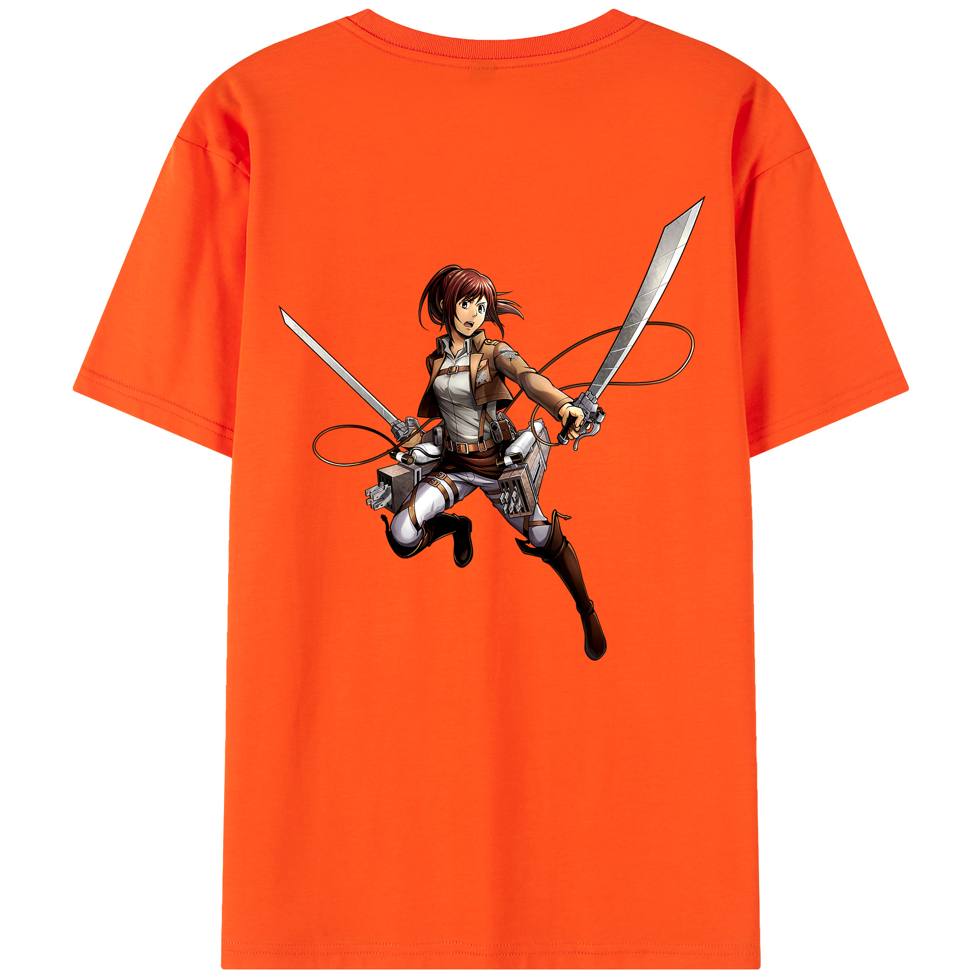 （画像用） 進撃の巨人 サシャ·ブラウス Attack on Titan Sasha Blaus 綿100％半袖Tシャツ（背面プリント）