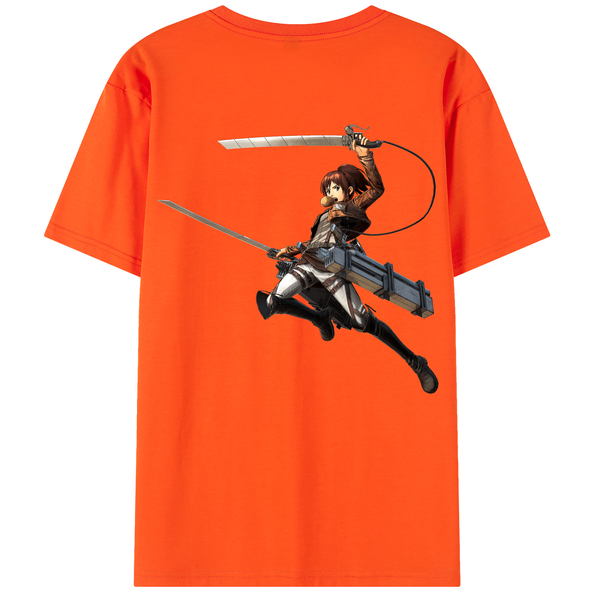 （画像用） 進撃の巨人 サシャ·ブラウス Attack on Titan Sasha Blaus 綿100％半袖Tシャツ（背面プリント）