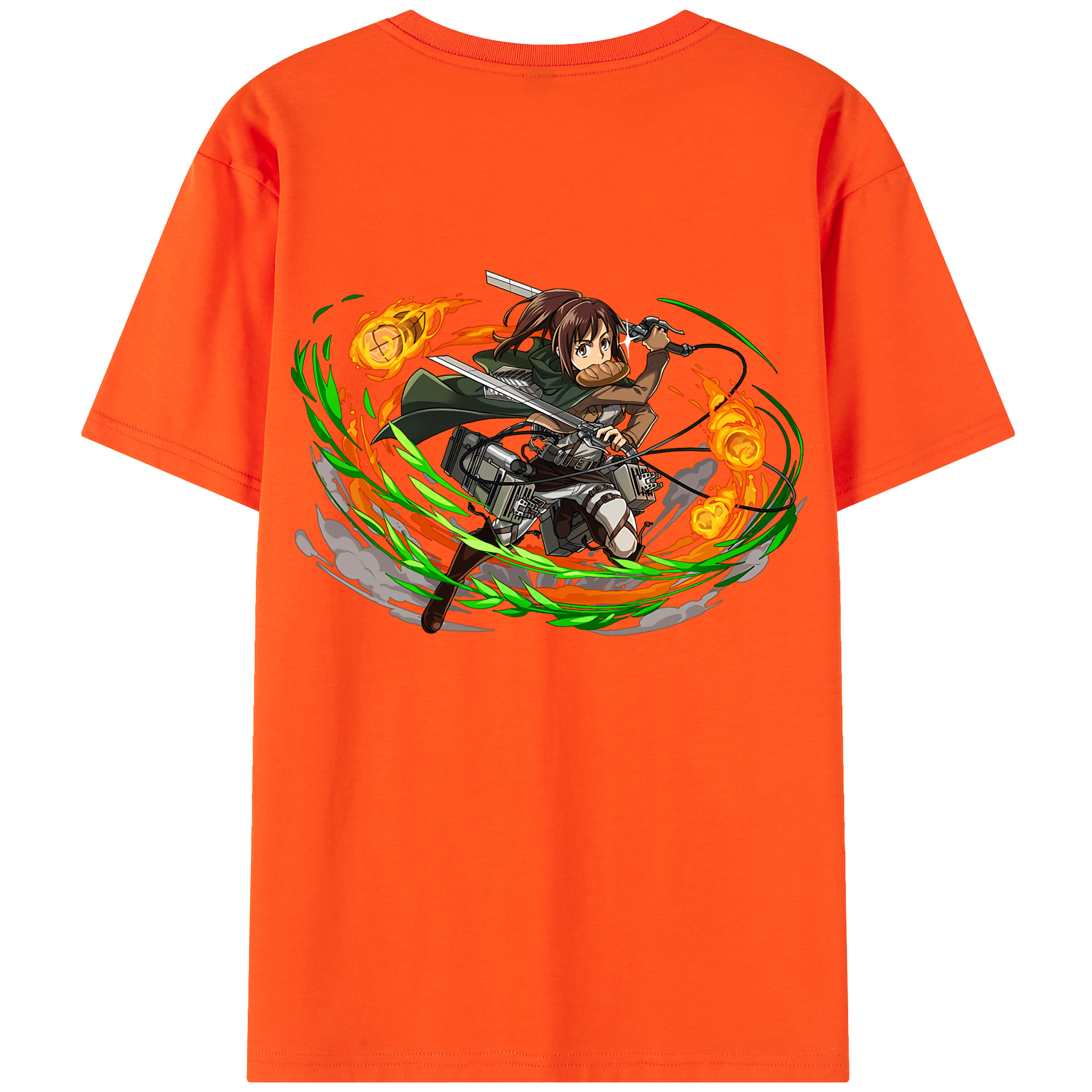 （画像用） 進撃の巨人 サシャ·ブラウス Attack on Titan Sasha Blaus 綿100％半袖Tシャツ（背面プリント）