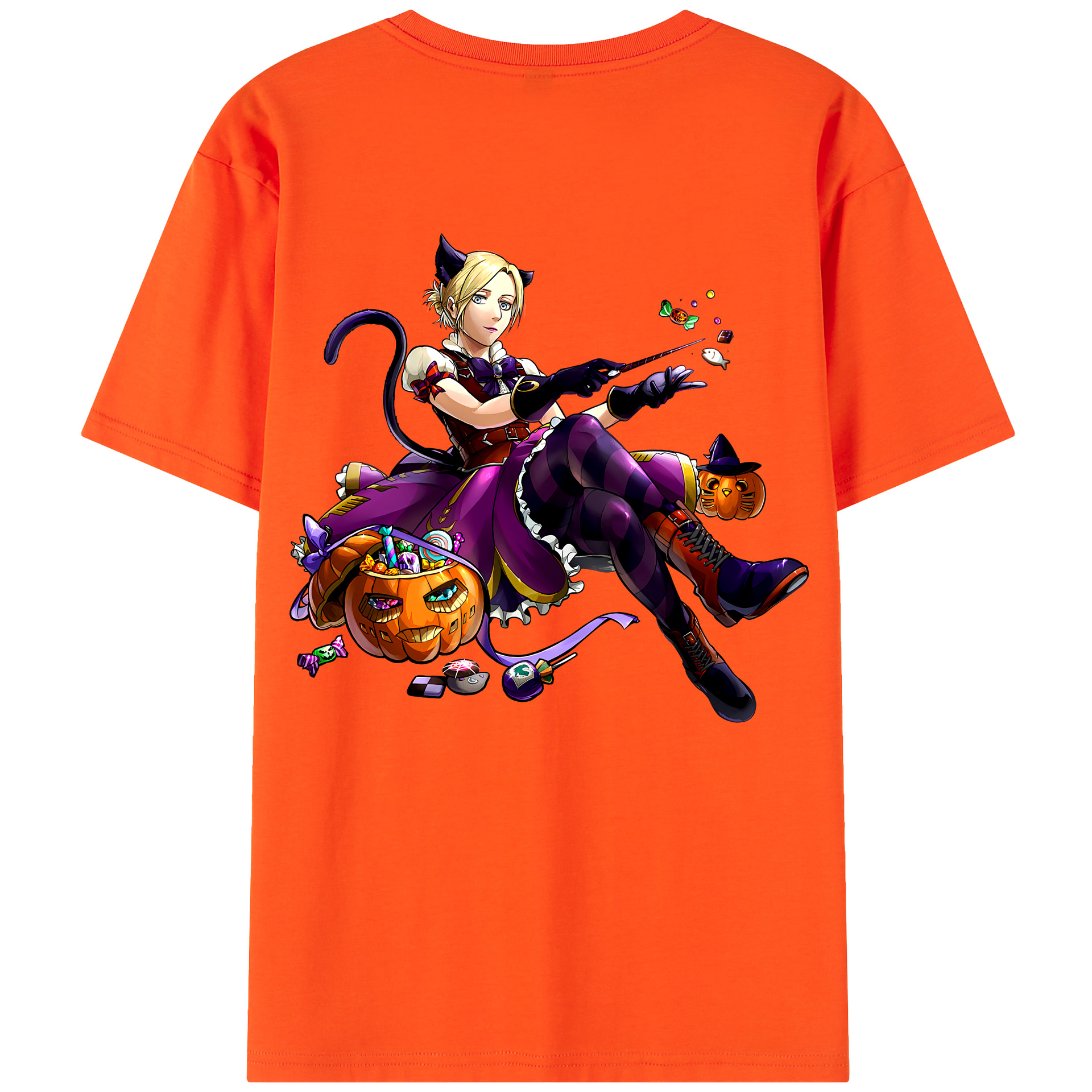 （画像用） 進撃の巨人 アニ・レオンハート Attack on Titan Annie Leonhart 綿100％半袖Tシャツ（背面プリント）