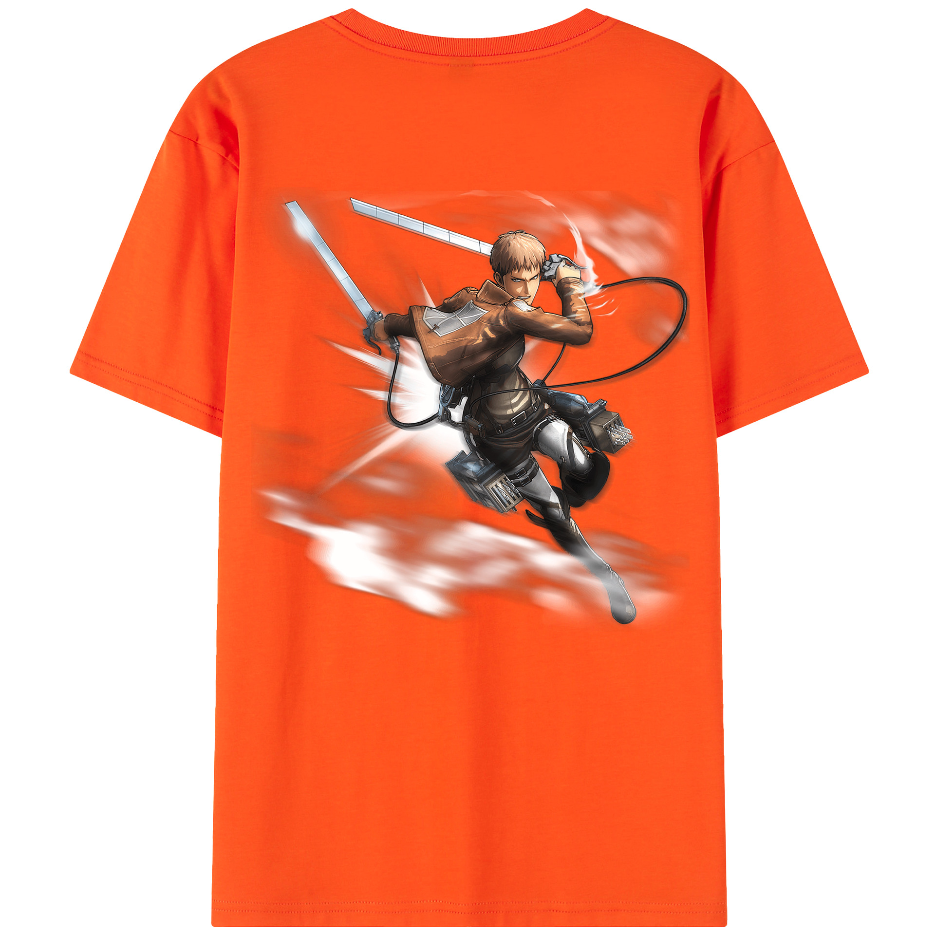 （画像用） 進撃の巨人 ジャン・キルシュタイン Attack on Titan Jean Kirstein 綿100％半袖Tシャツ（背面プリント）