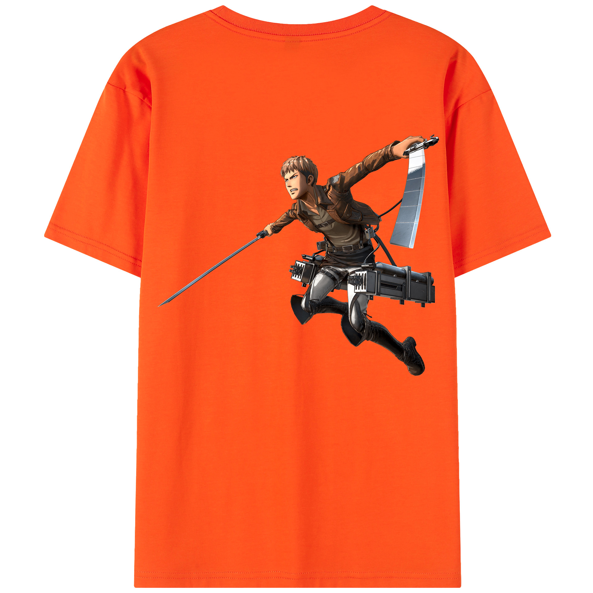 （画像用） 進撃の巨人 ジャン・キルシュタイン Attack on Titan Jean Kirstein 綿100％半袖Tシャツ（背面プリント）