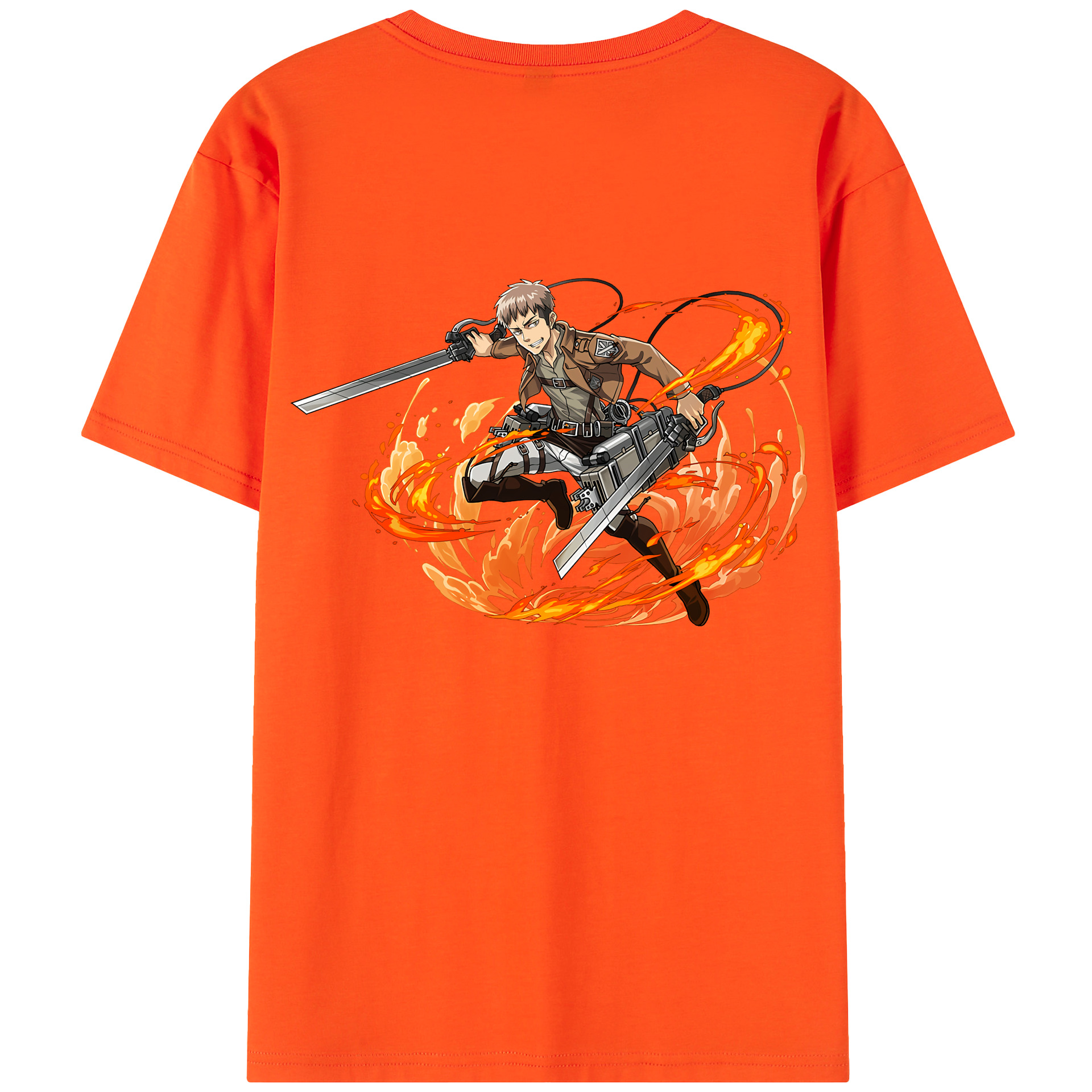 （画像用） 進撃の巨人 ジャン・キルシュタイン Attack on Titan Jean Kirstein 綿100％半袖Tシャツ（背面プリント）