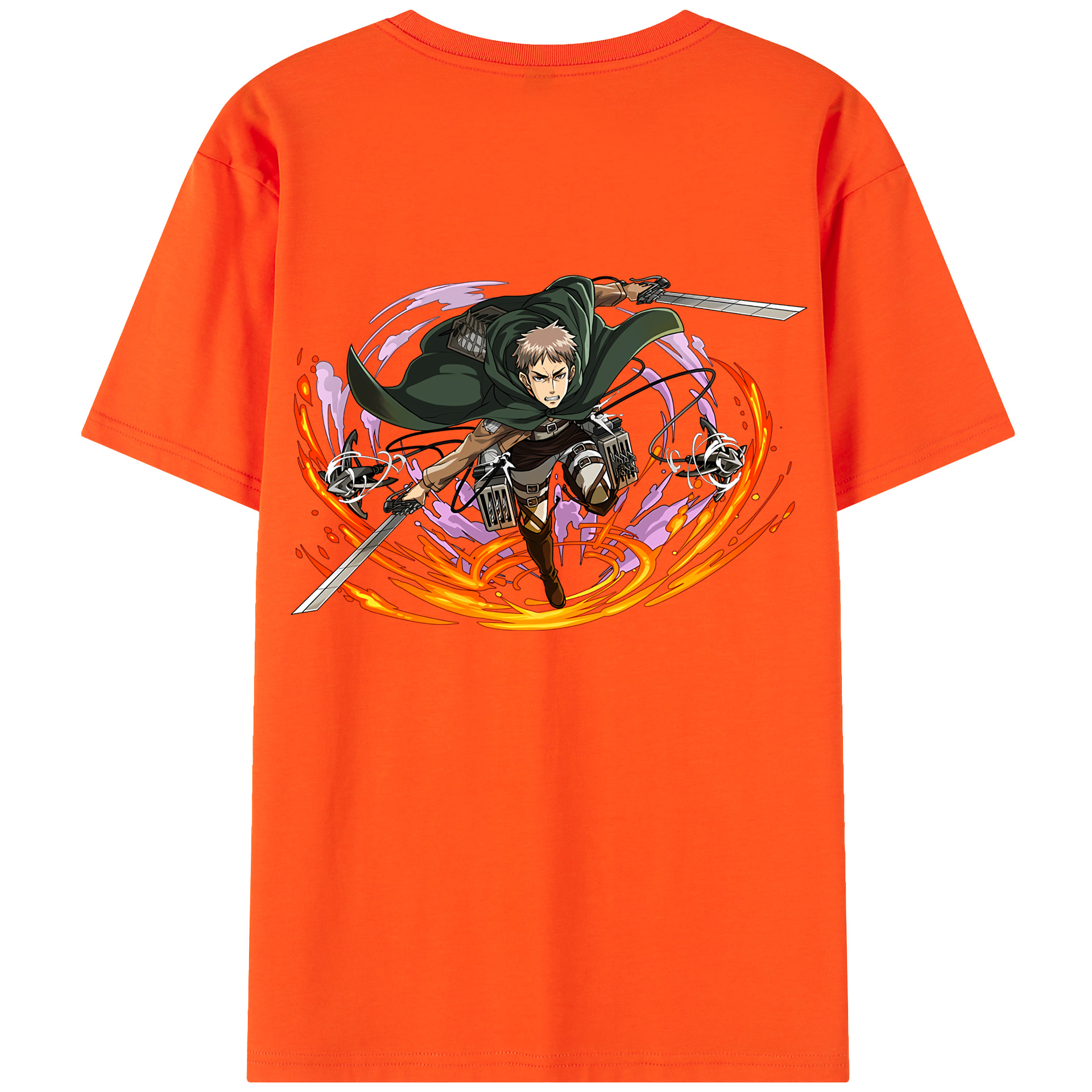 （画像用） 進撃の巨人 ジャン・キルシュタイン Attack on Titan Jean Kirstein 綿100％半袖Tシャツ（背面プリント）