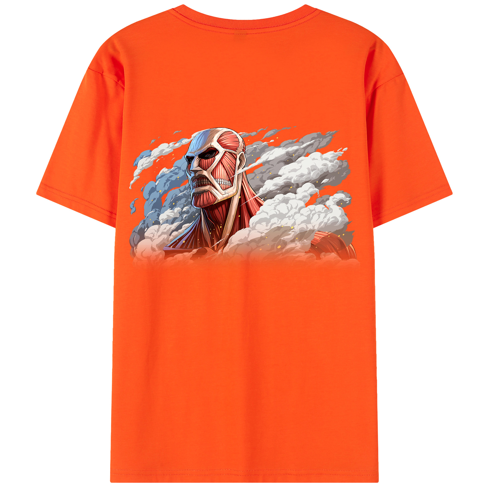 （画像用） 進撃の巨人 Attack on Titan 綿100％半袖Tシャツ（背面プリント）