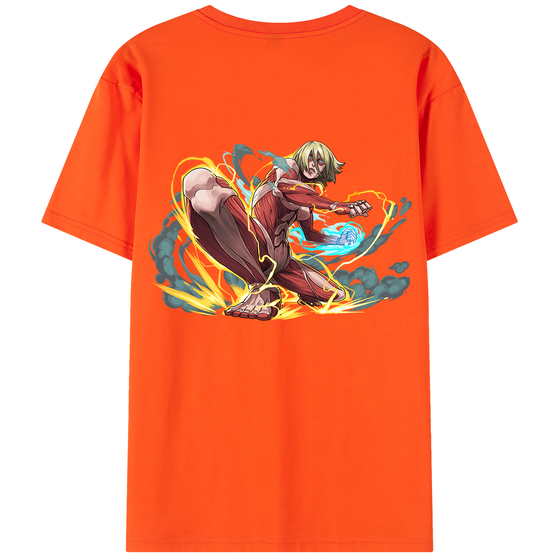 （画像用） 進撃の巨人 Attack on Titan 綿100％半袖Tシャツ（背面プリント）