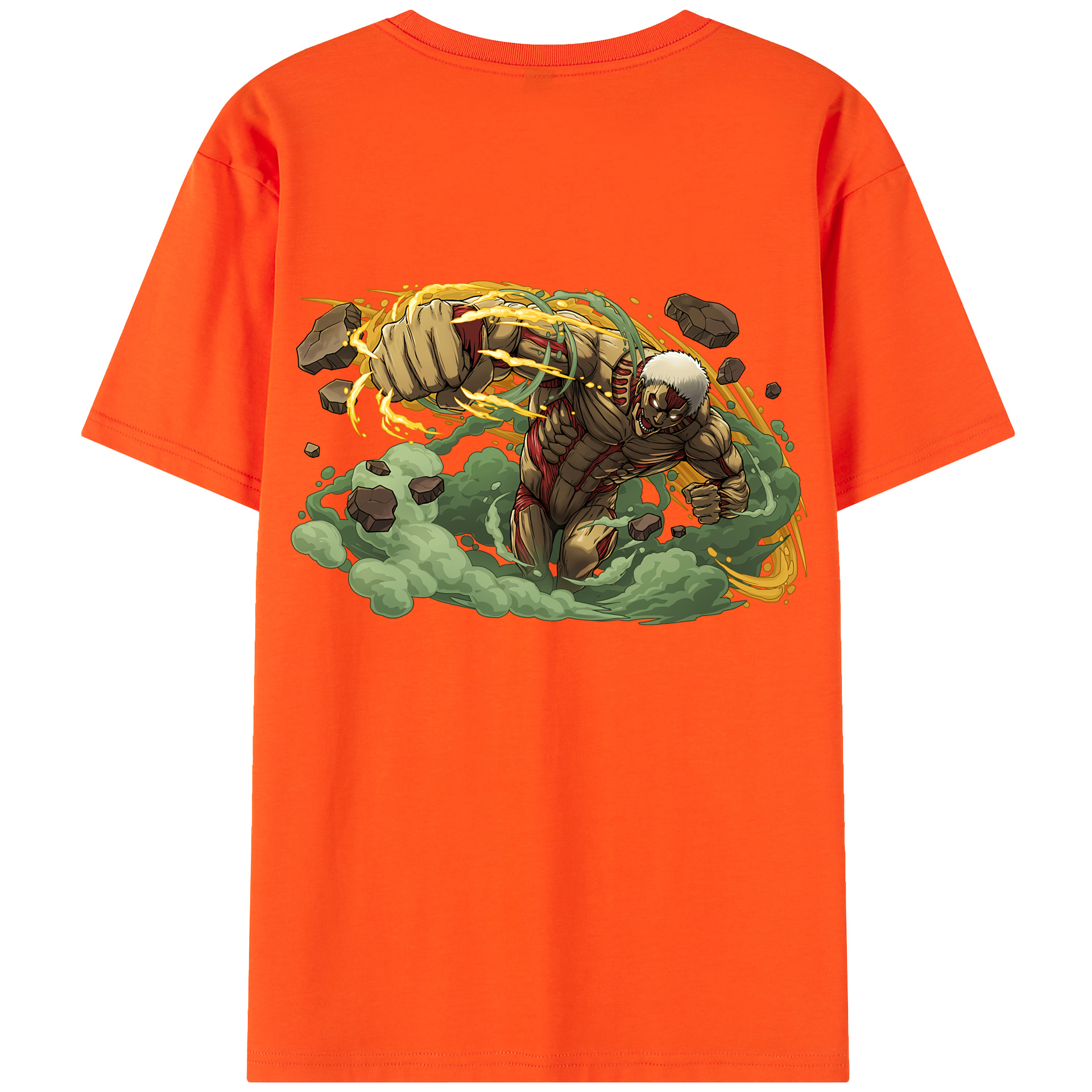 （画像用） 進撃の巨人 Attack on Titan 綿100％半袖Tシャツ（背面プリント）