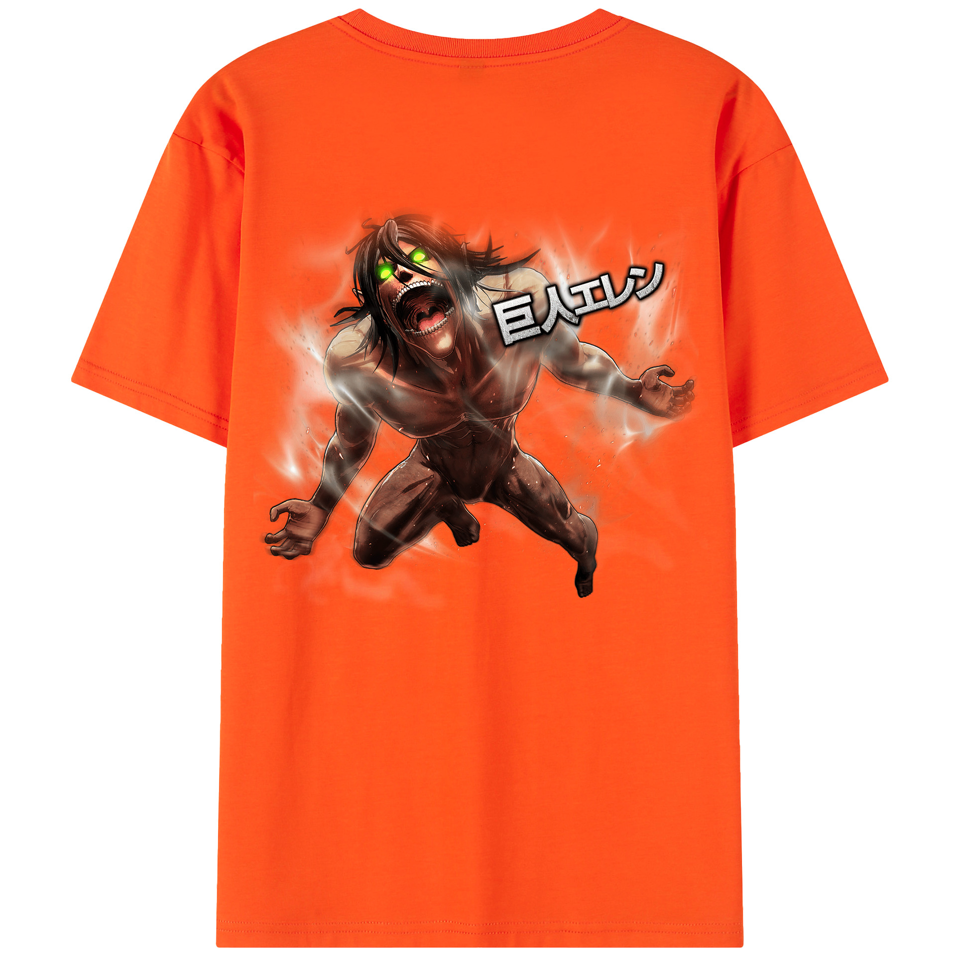 （画像用） 進撃の巨人 Attack on Titan 綿100％半袖Tシャツ（背面プリント）