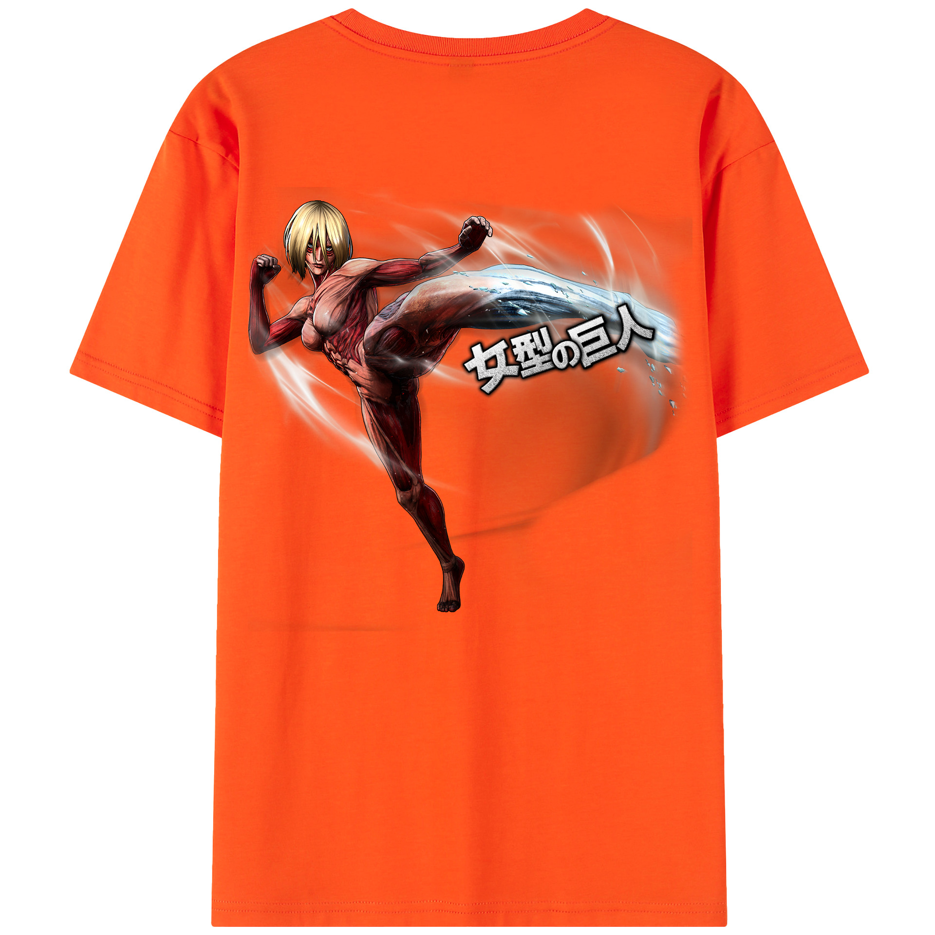 （画像用） 進撃の巨人 Attack on Titan 綿100％半袖Tシャツ（背面プリント）