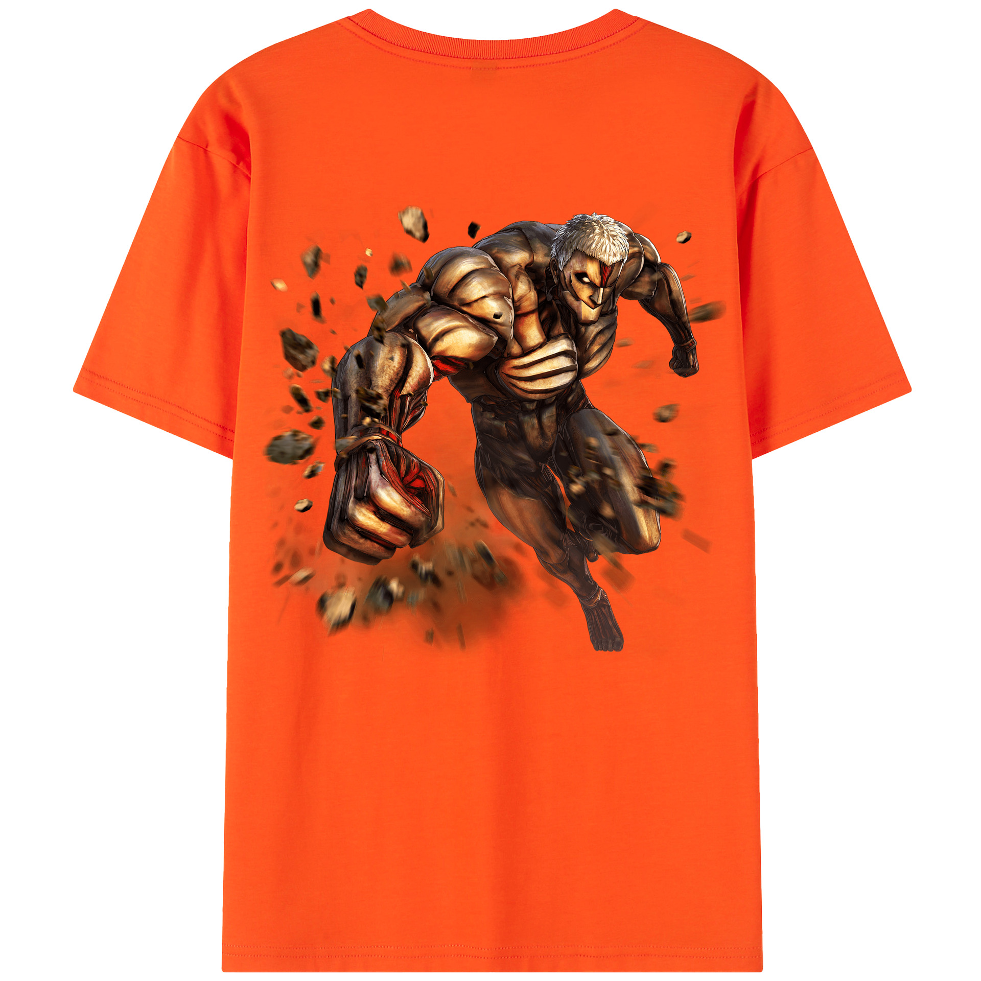 （画像用） 進撃の巨人 Attack on Titan 綿100％半袖Tシャツ（背面プリント）