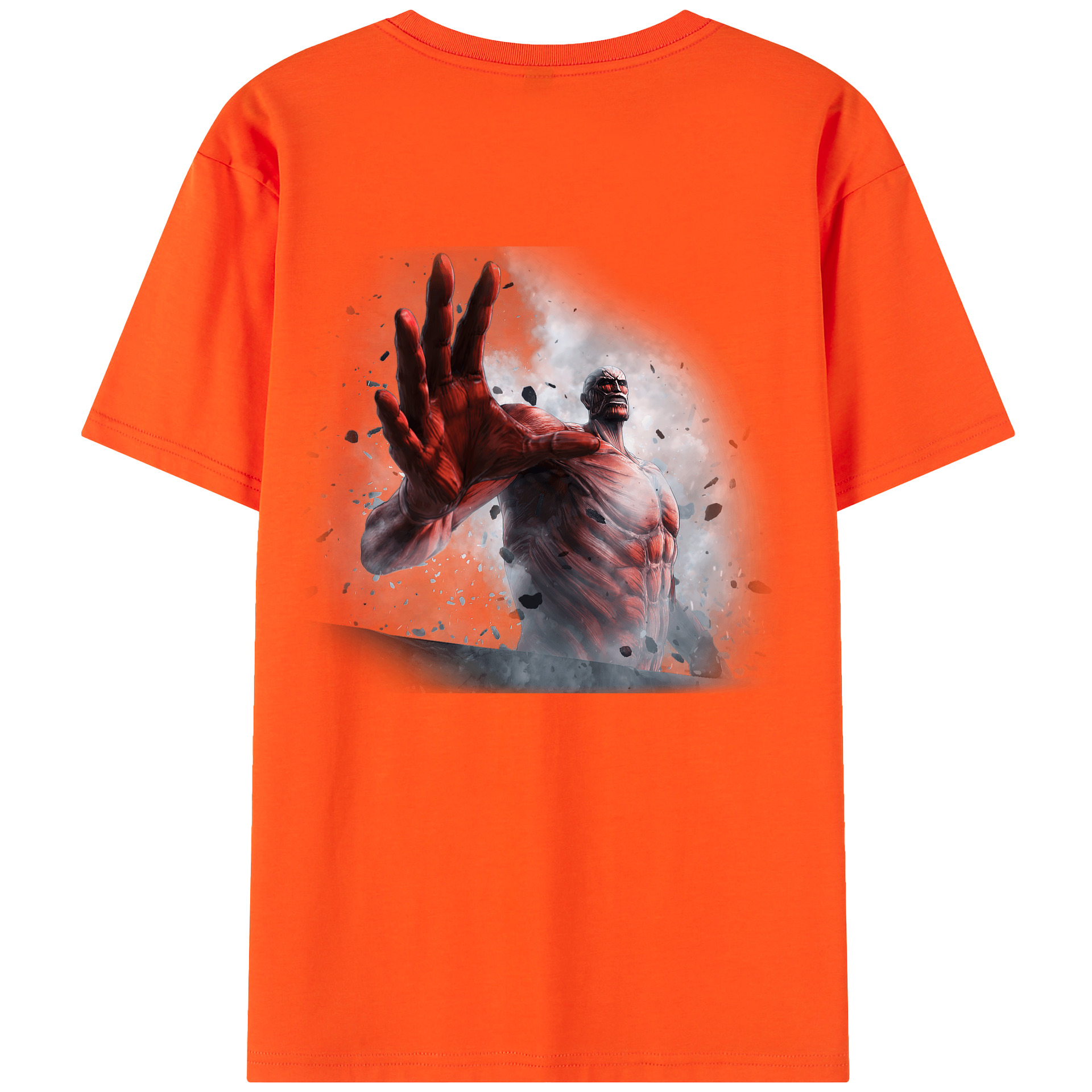 （画像用） 進撃の巨人 Attack on Titan 綿100％半袖Tシャツ（背面プリント）