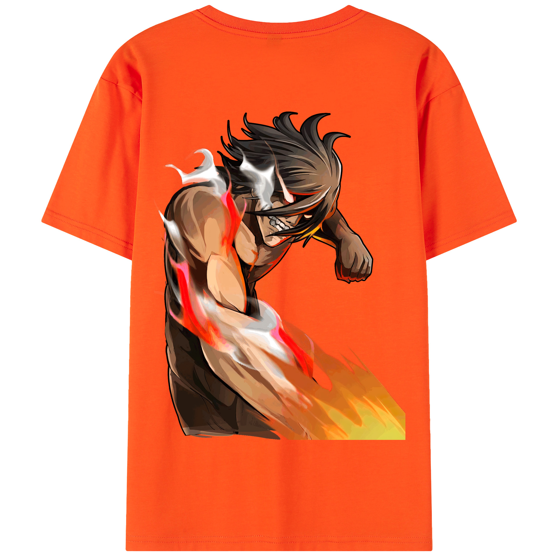 （画像用） 進撃の巨人 Attack on Titan 綿100％半袖Tシャツ（背面プリント）