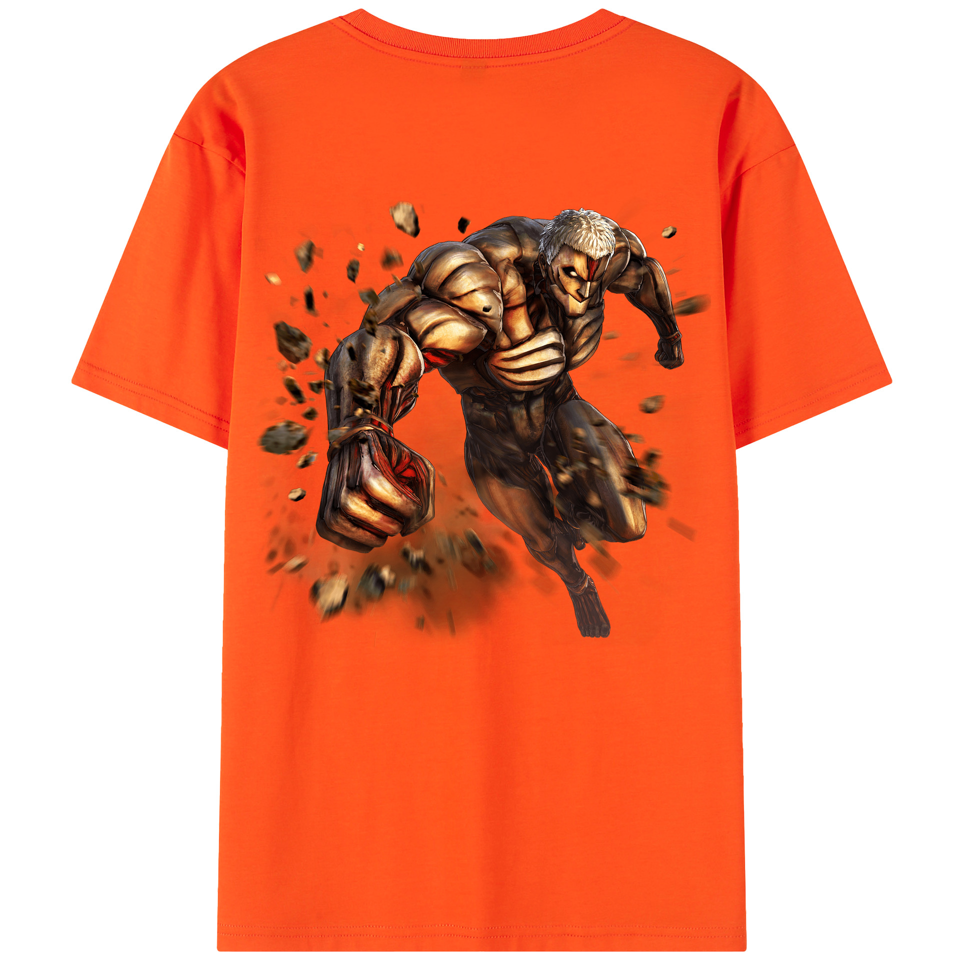 （画像用） 進撃の巨人 Attack on Titan 綿100％半袖Tシャツ（背面プリント）