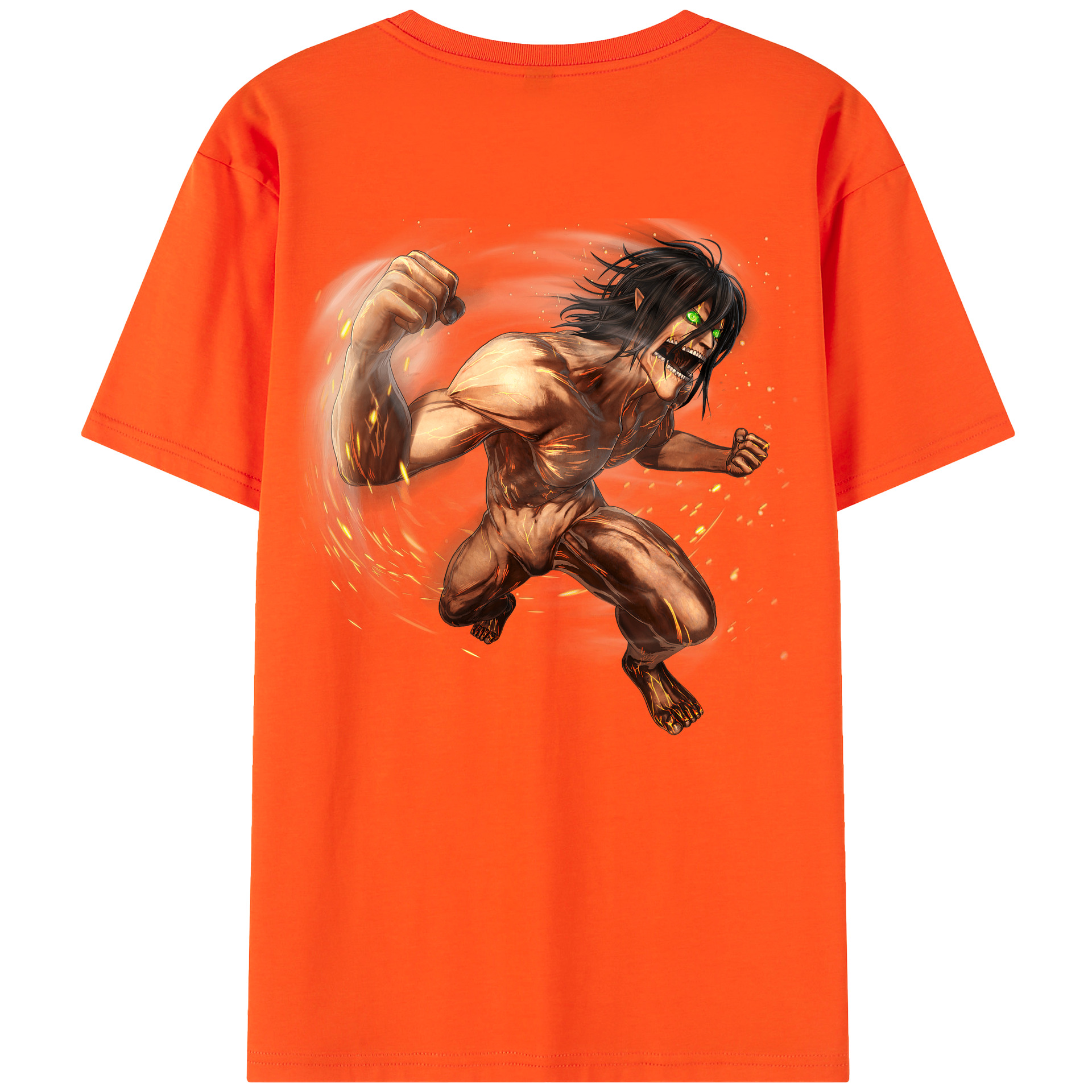 （画像用） 進撃の巨人 Attack on Titan 綿100％半袖Tシャツ（背面プリント）