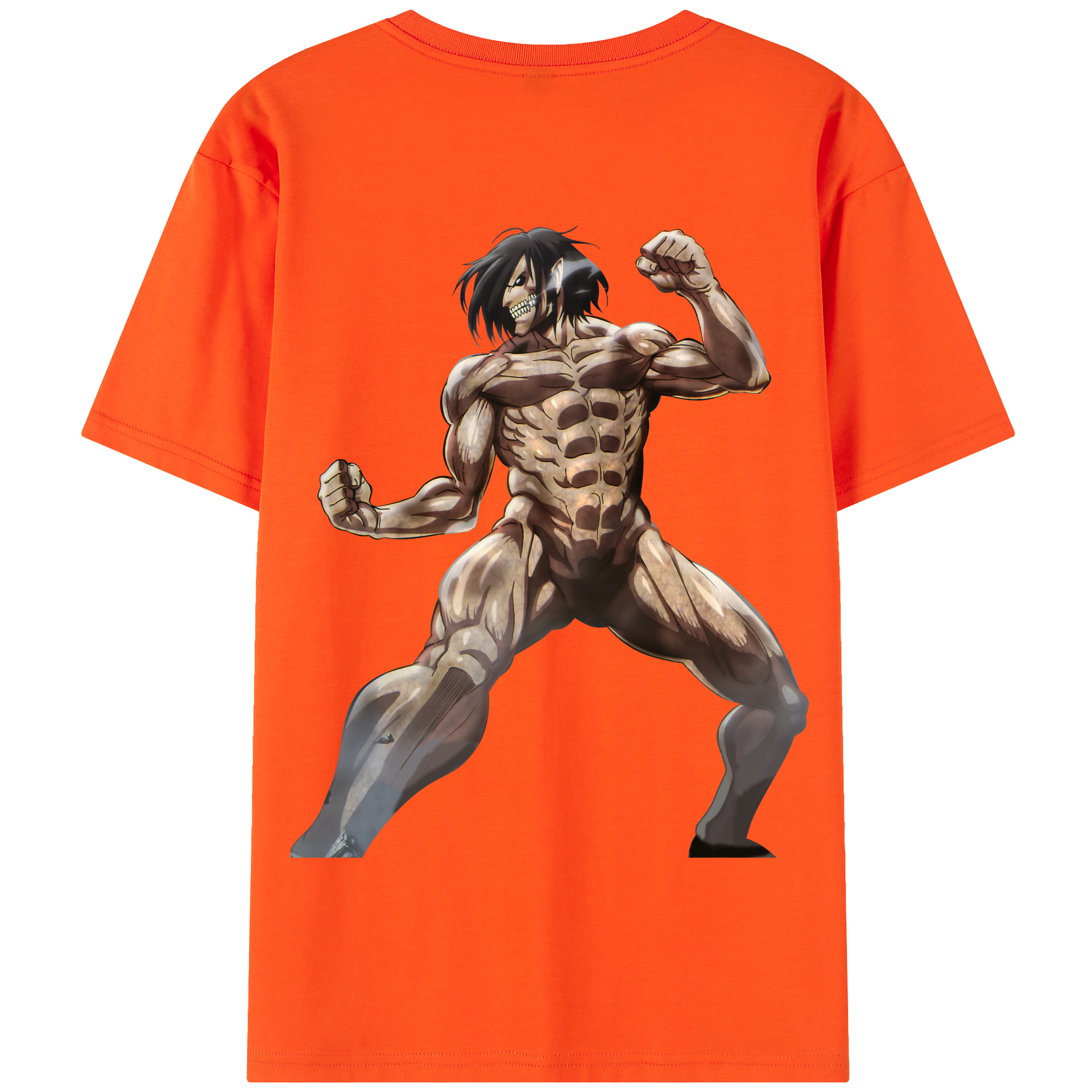 （画像用） 進撃の巨人 Attack on Titan 綿100％半袖Tシャツ（背面プリント）