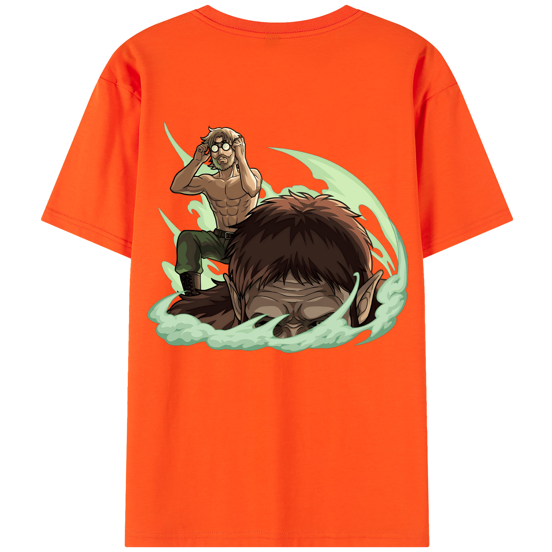 （画像用） 進撃の巨人 Attack on Titan 綿100％半袖Tシャツ（背面プリント）