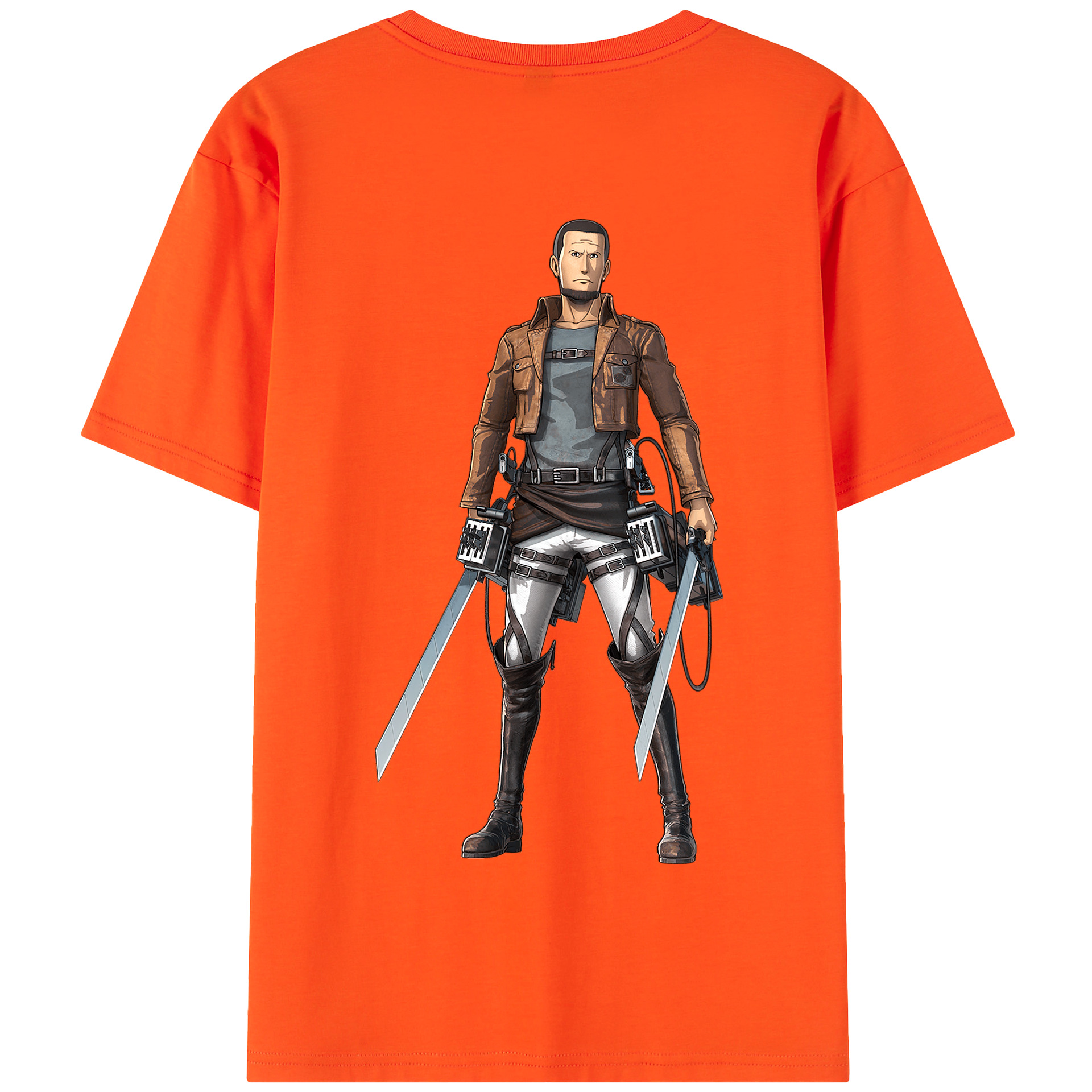 （画像用） 進撃の巨人 Attack on Titan 綿100％半袖Tシャツ（背面プリント）