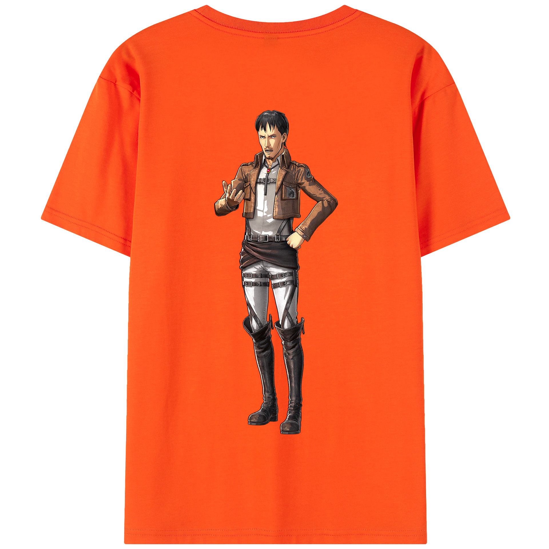 （画像用） 進撃の巨人 Attack on Titan 綿100％半袖Tシャツ（背面プリント）