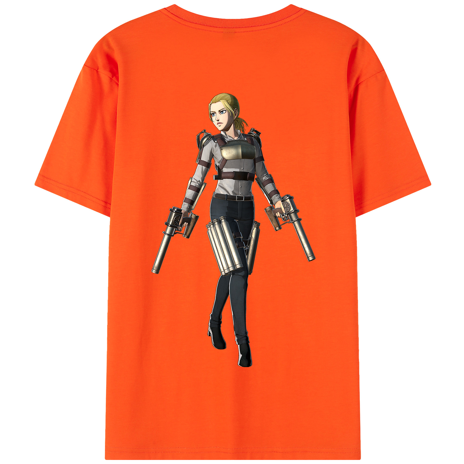 （画像用） 進撃の巨人 Attack on Titan 綿100％半袖Tシャツ（背面プリント）