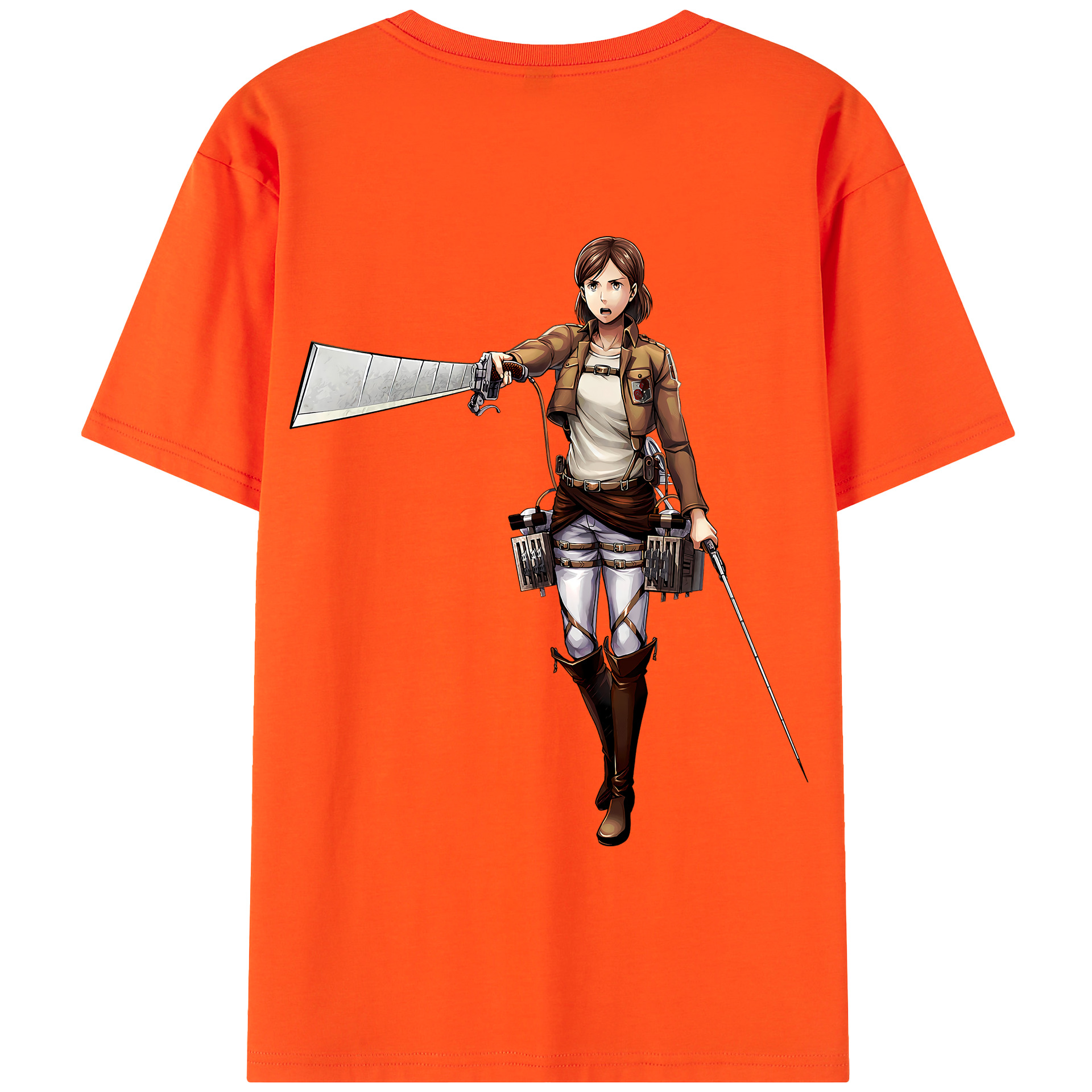 （画像用） 進撃の巨人 Attack on Titan 綿100％半袖Tシャツ（背面プリント）