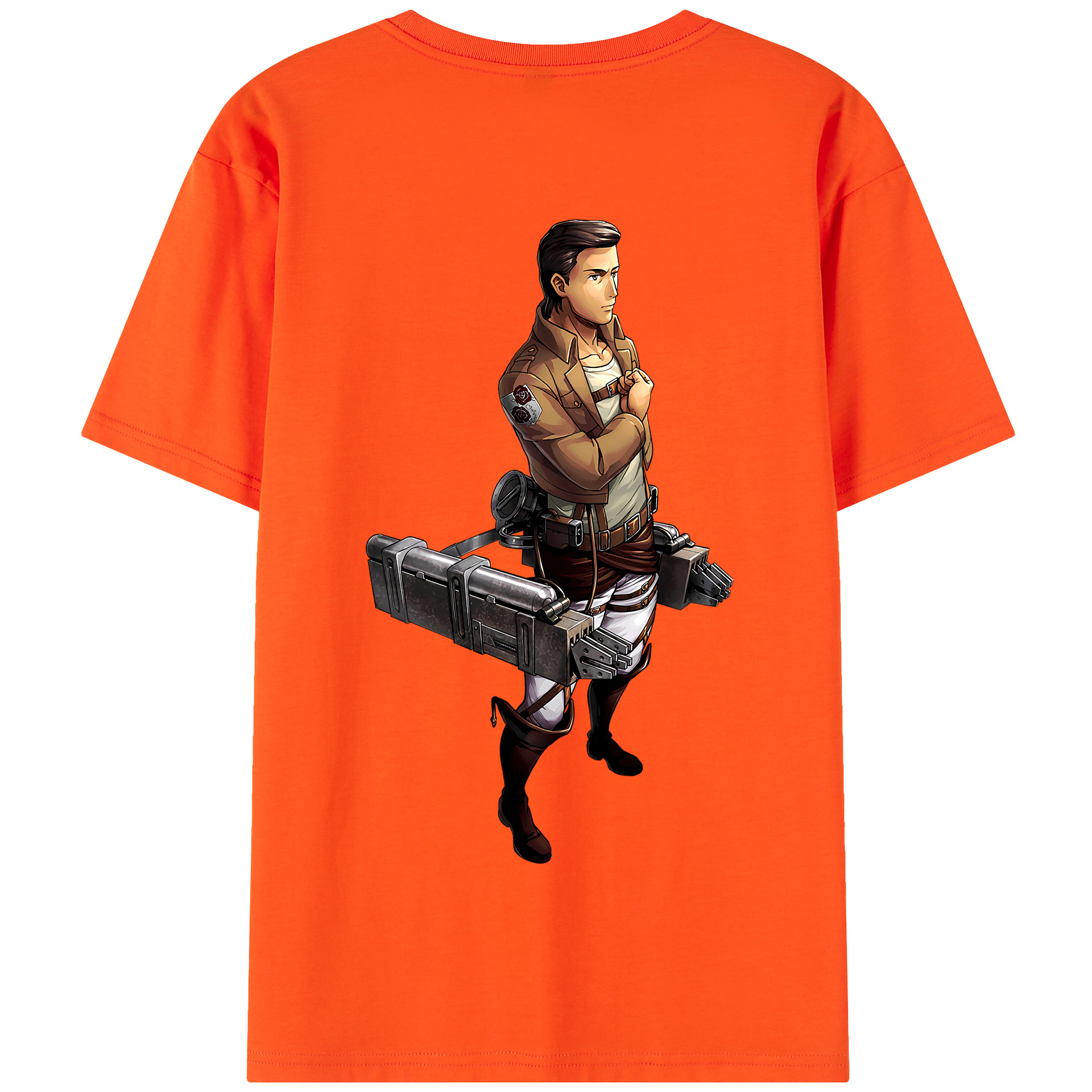 （画像用） 進撃の巨人 Attack on Titan 綿100％半袖Tシャツ（背面プリント）