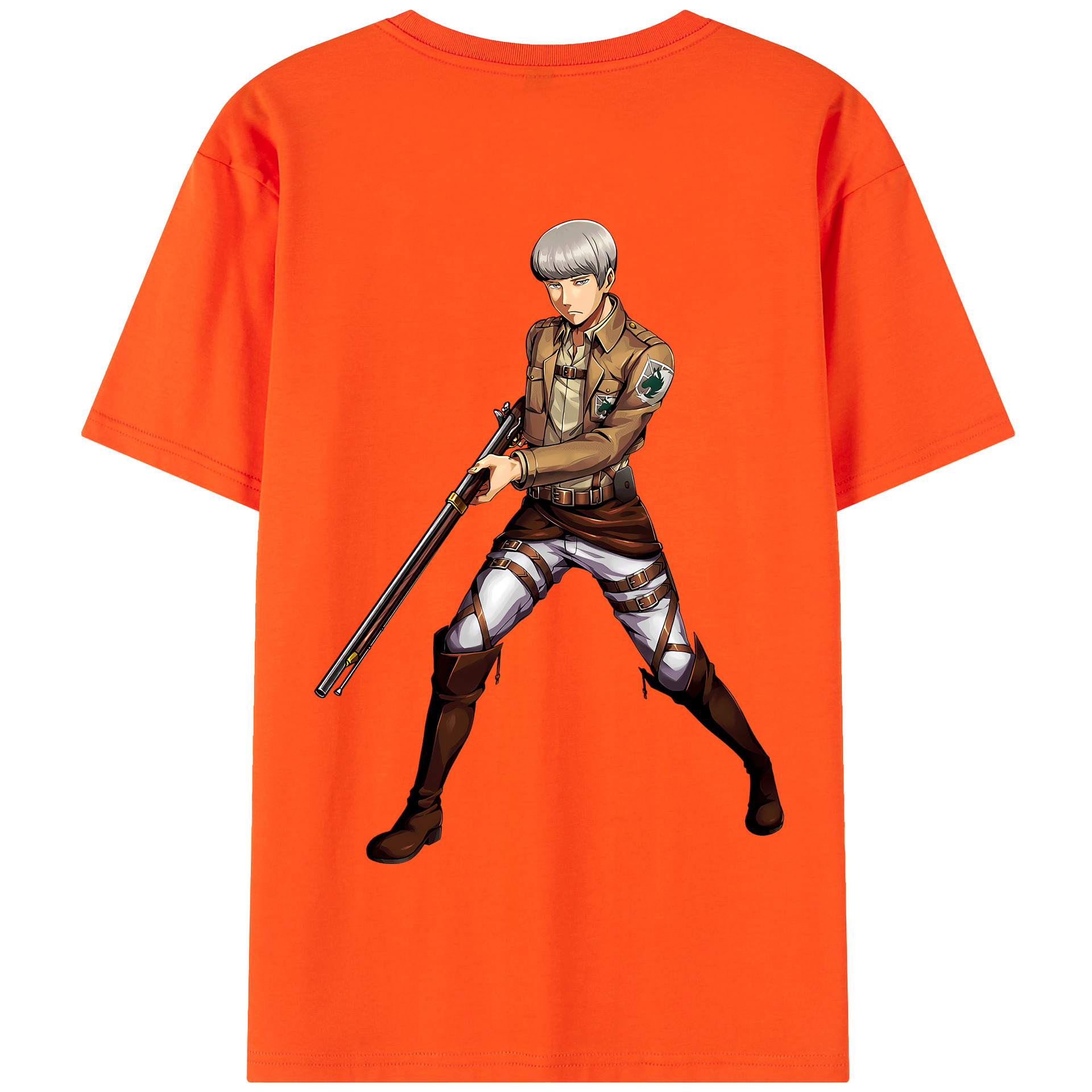 （画像用） 進撃の巨人 Attack on Titan 綿100％半袖Tシャツ（背面プリント）