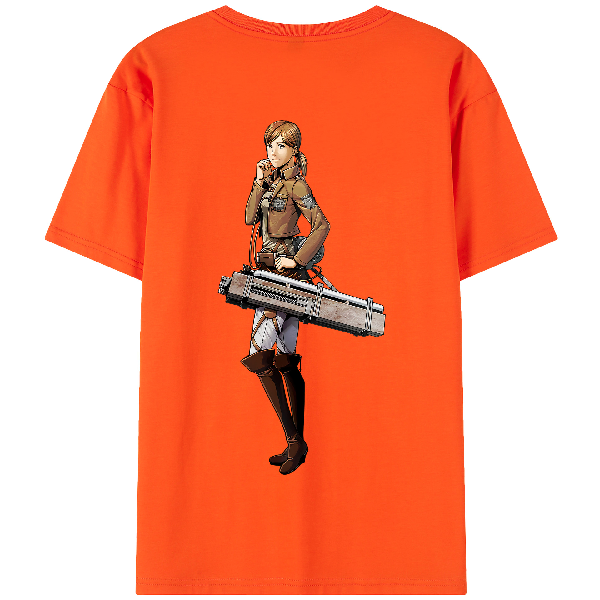 （画像用） 進撃の巨人 Attack on Titan 綿100％半袖Tシャツ（背面プリント）